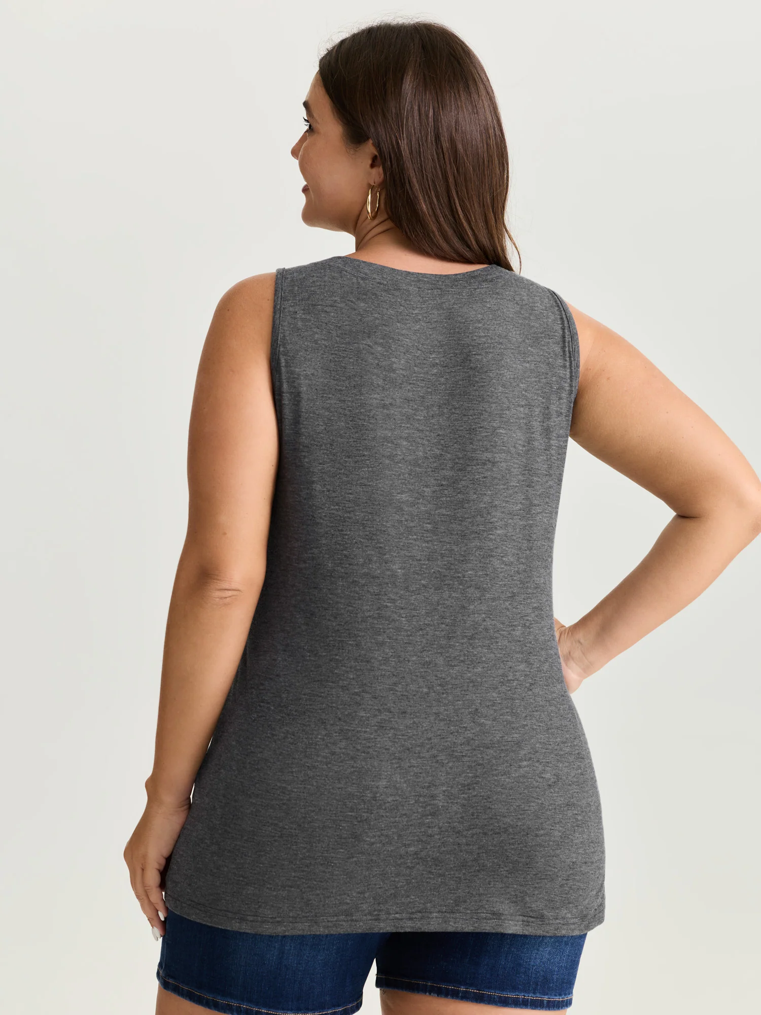 Supersoft Ocean Print Round Neck Tank Top - Image 4