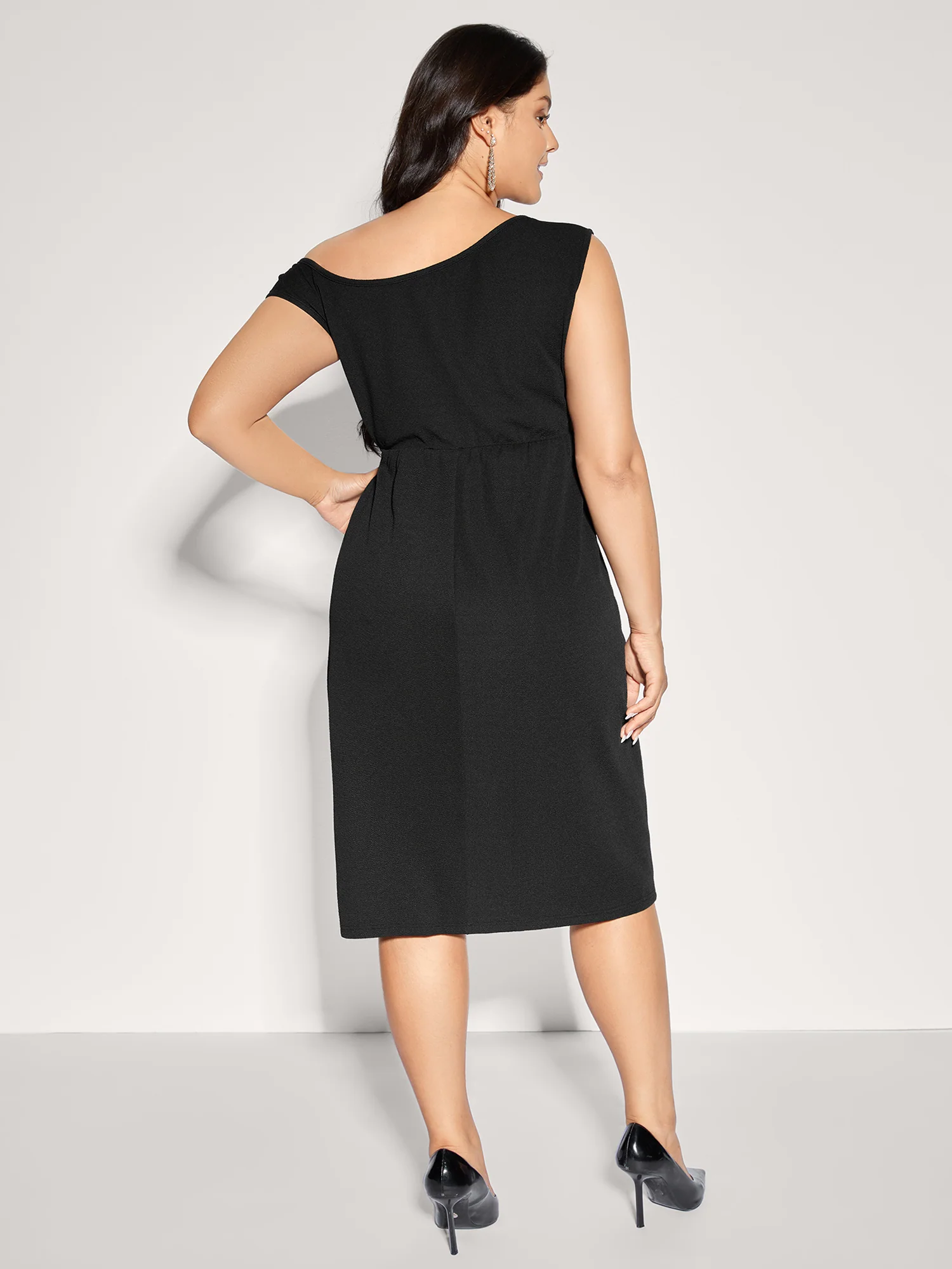 Supersoft One-Shoulder Bodycon Mini Dress - Image 4