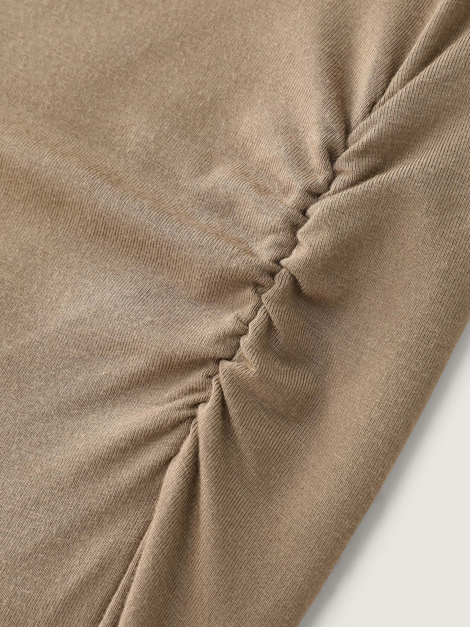 Supersoft One-Shoulder Draped Plain Knit Top - Image 6