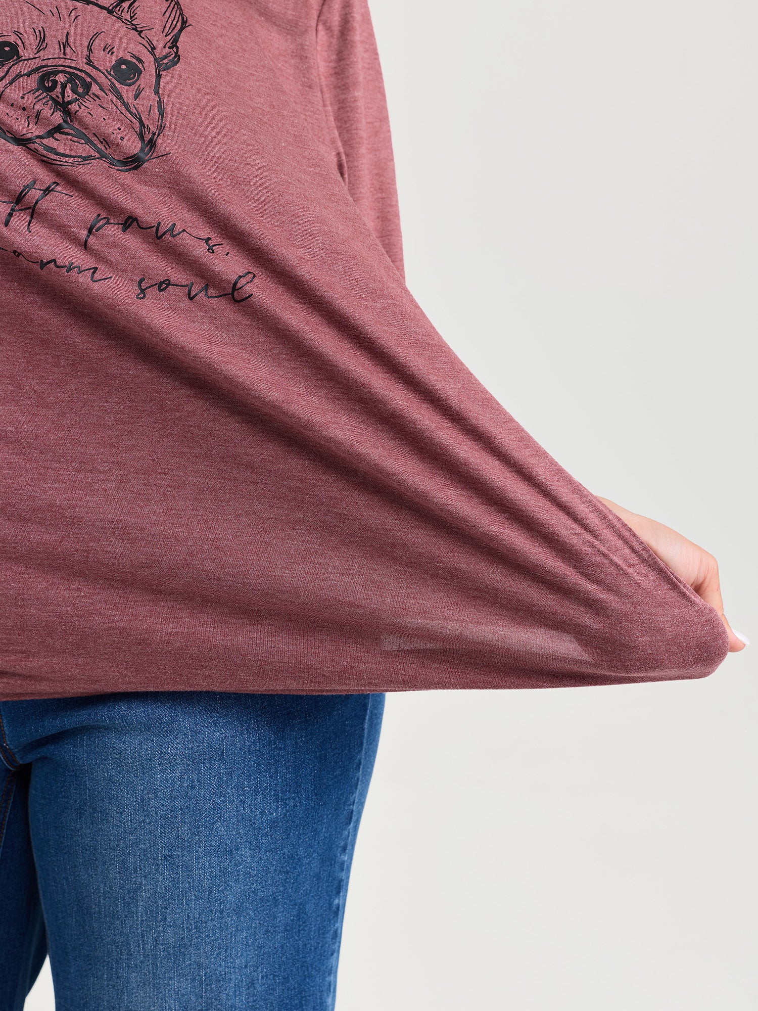 Supersoft Paws Print Stretchy-Fit T-Shirt - Image 4