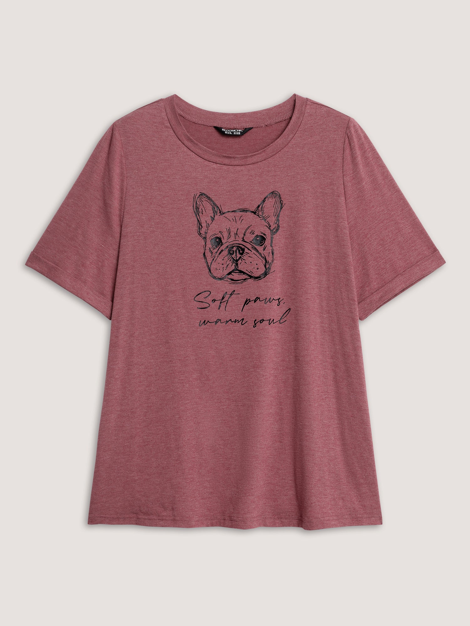 Supersoft Paws Print Stretchy-Fit T-Shirt - Image 8