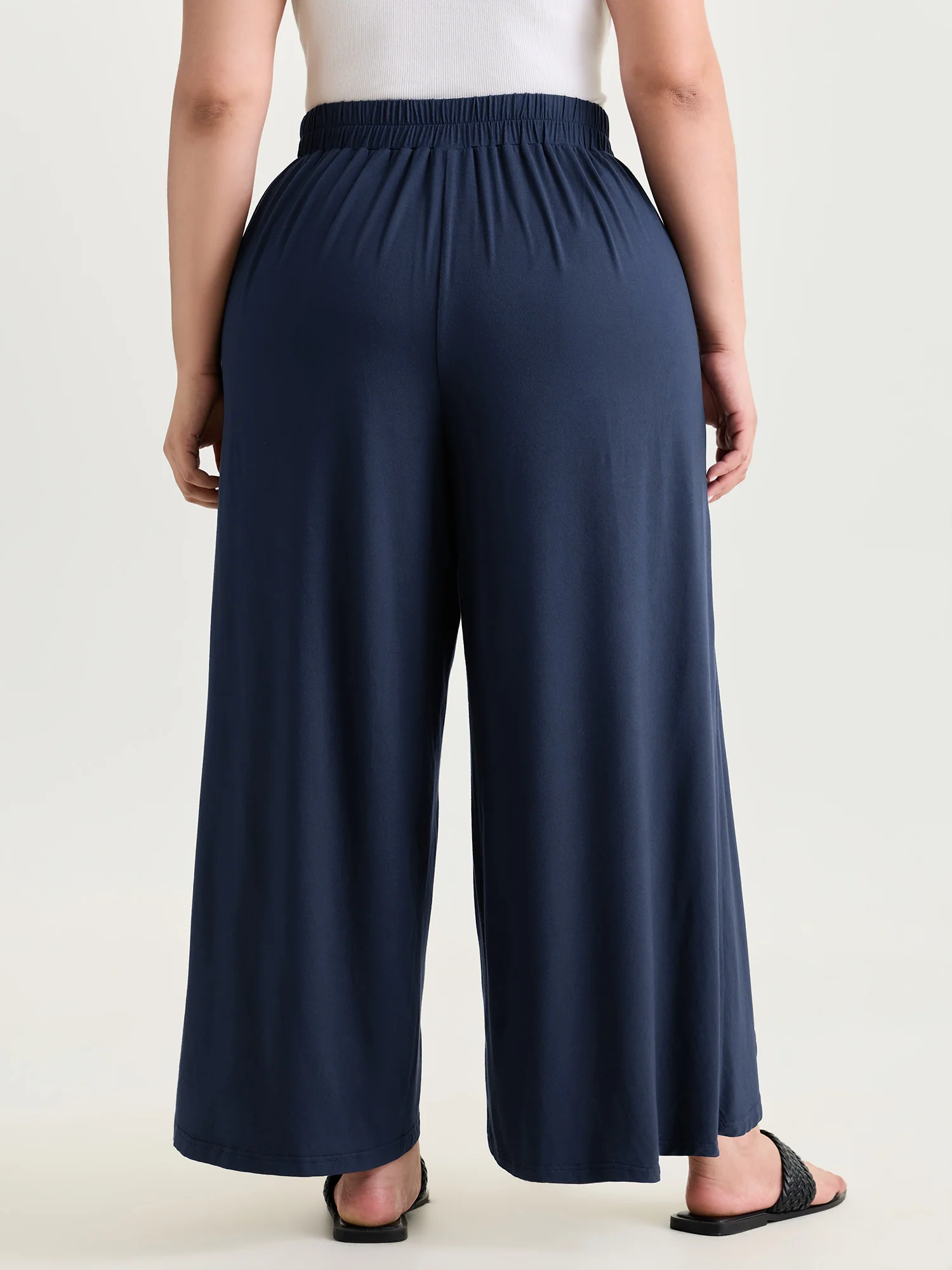 Supersoft Petal Hem Wide-Leg Pants - Image 6