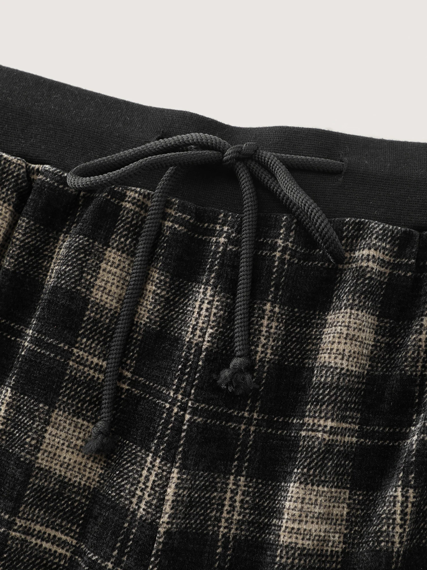 Supersoft Plaid Color Contrast Wide-Leg Pants - Image 6
