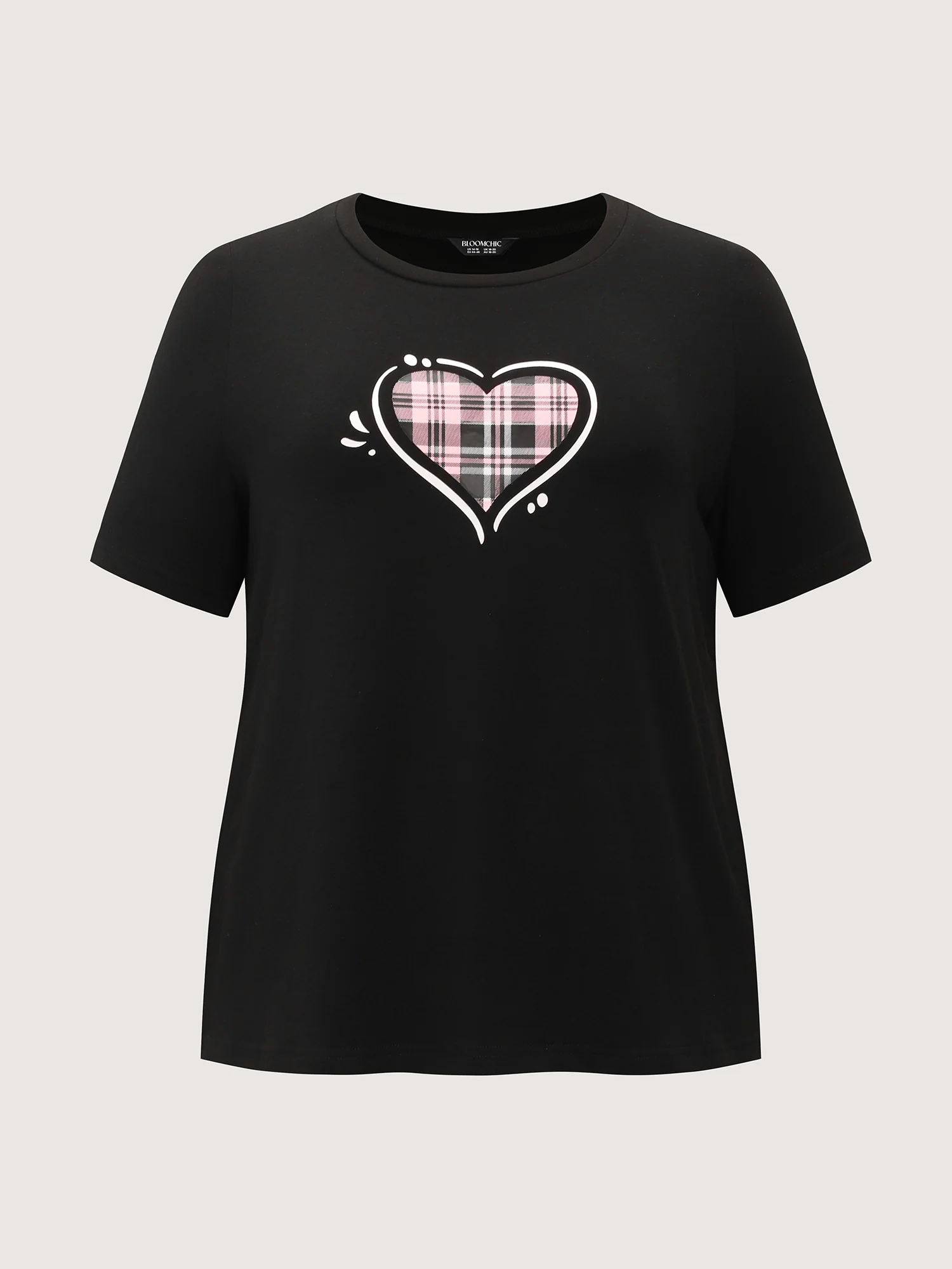 Supersoft Plaid Heart Stretchy Lounge Set - Image 9