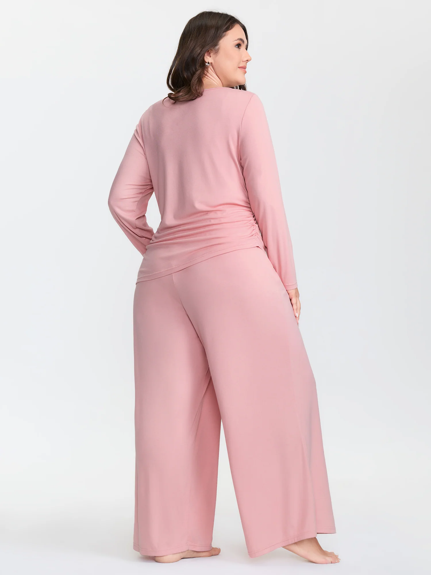 Supersoft Plain Co-Ord Loungewear Set - Image 4
