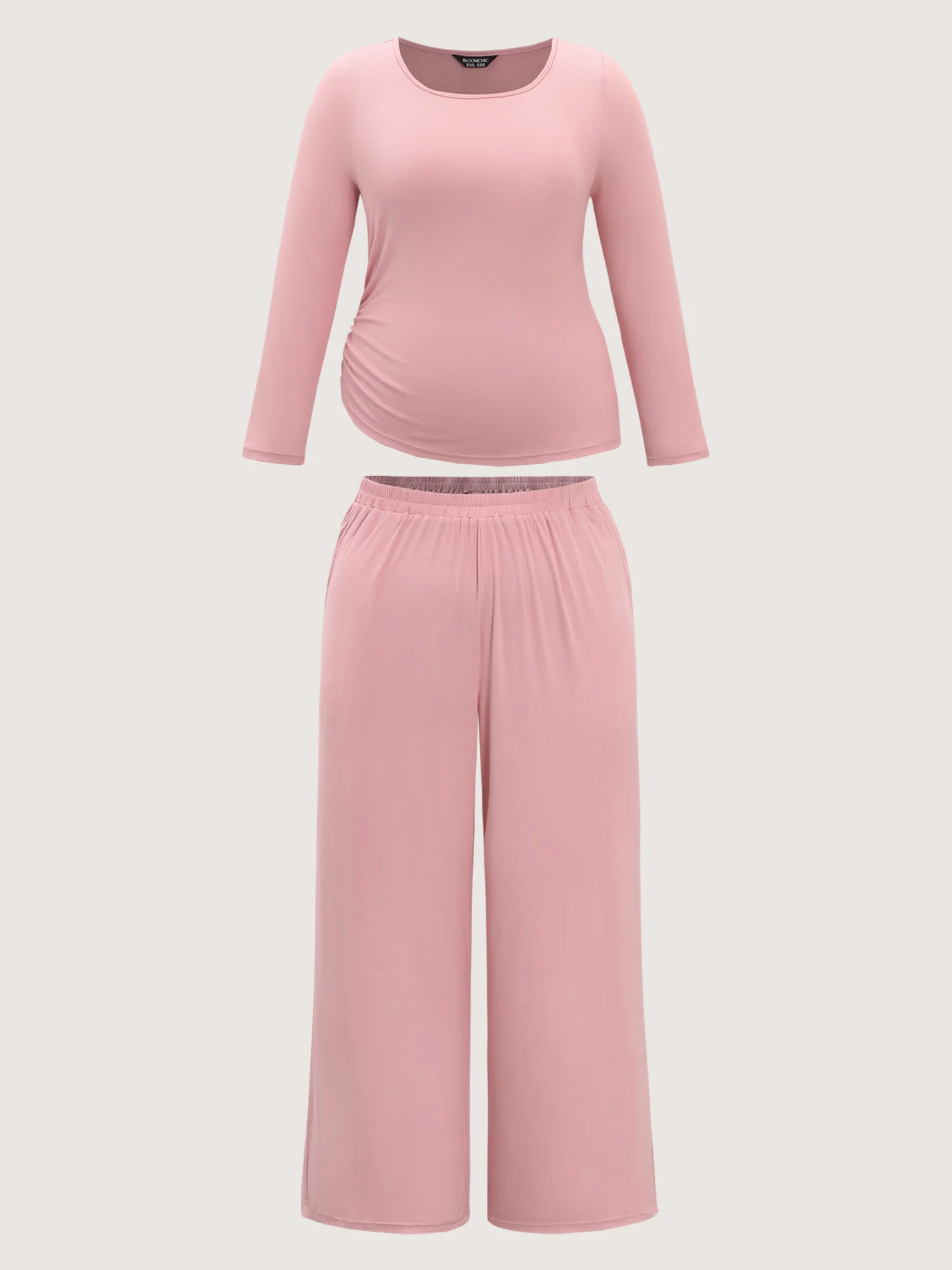 Supersoft Plain Co-Ord Loungewear Set - Image 9
