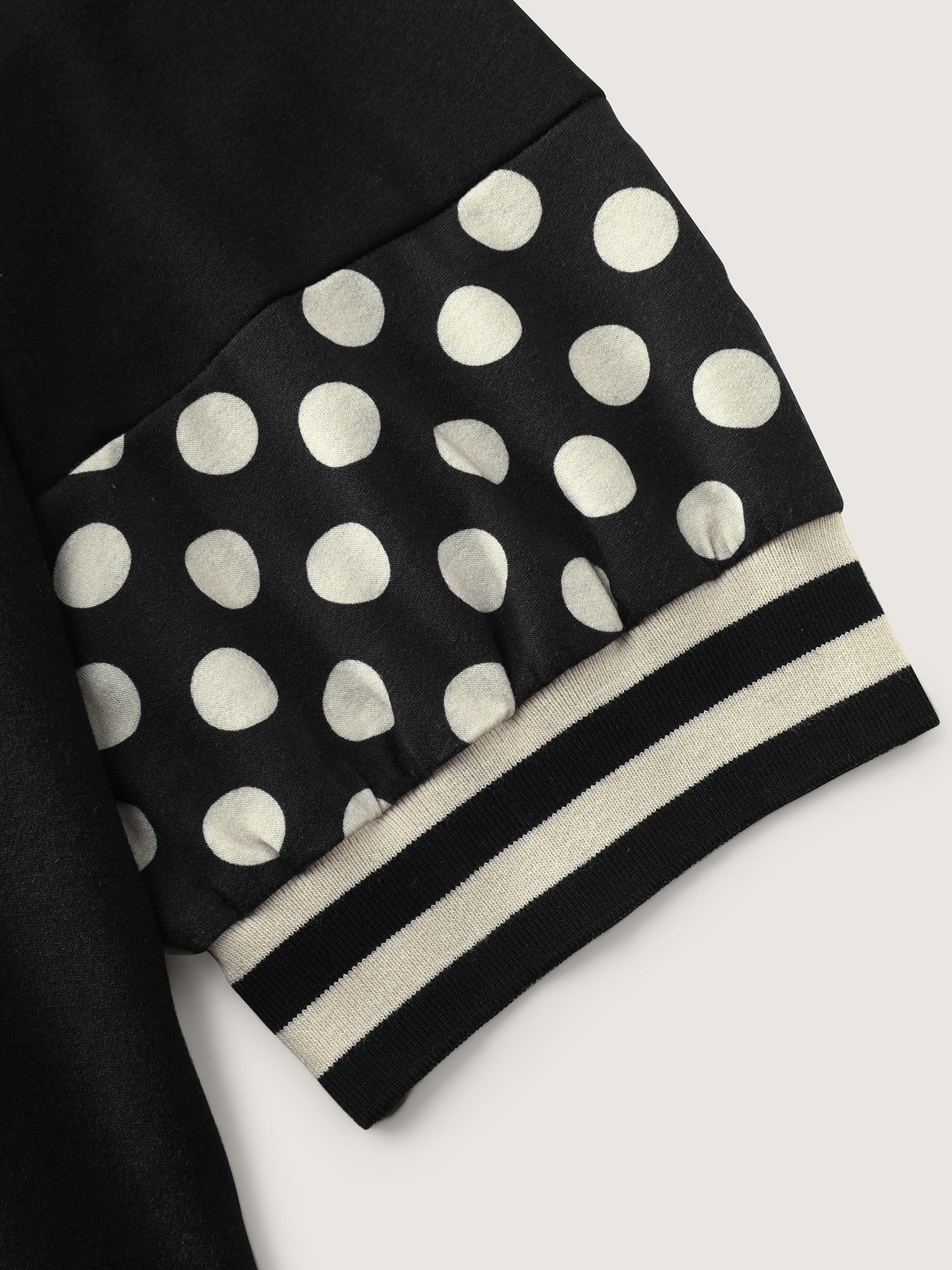 Supersoft Polka Dots Sleeve Flowy T-Shirt - Image 6