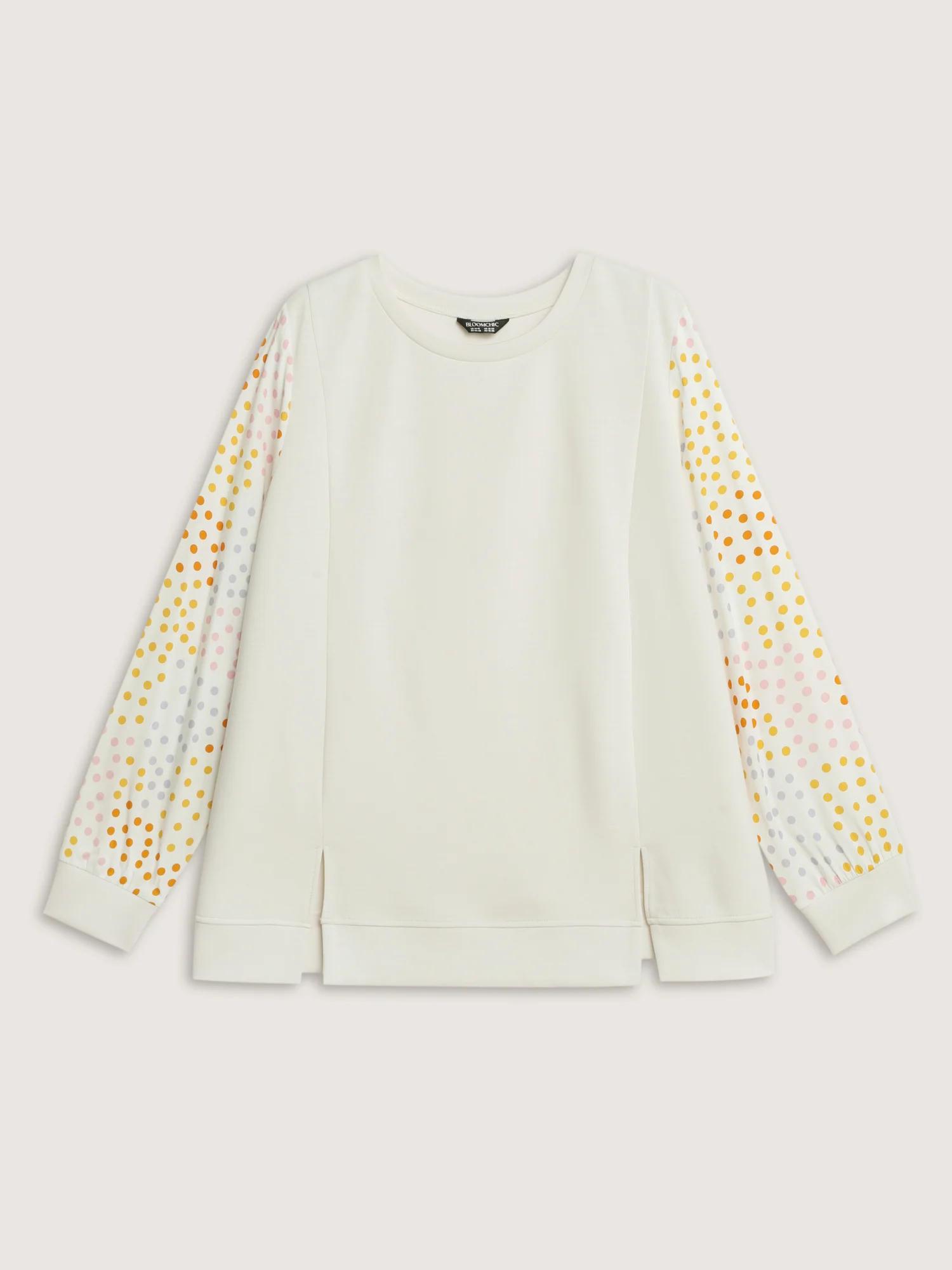 Supersoft Polka Dots Sleeve Sweatshirt - Image 8