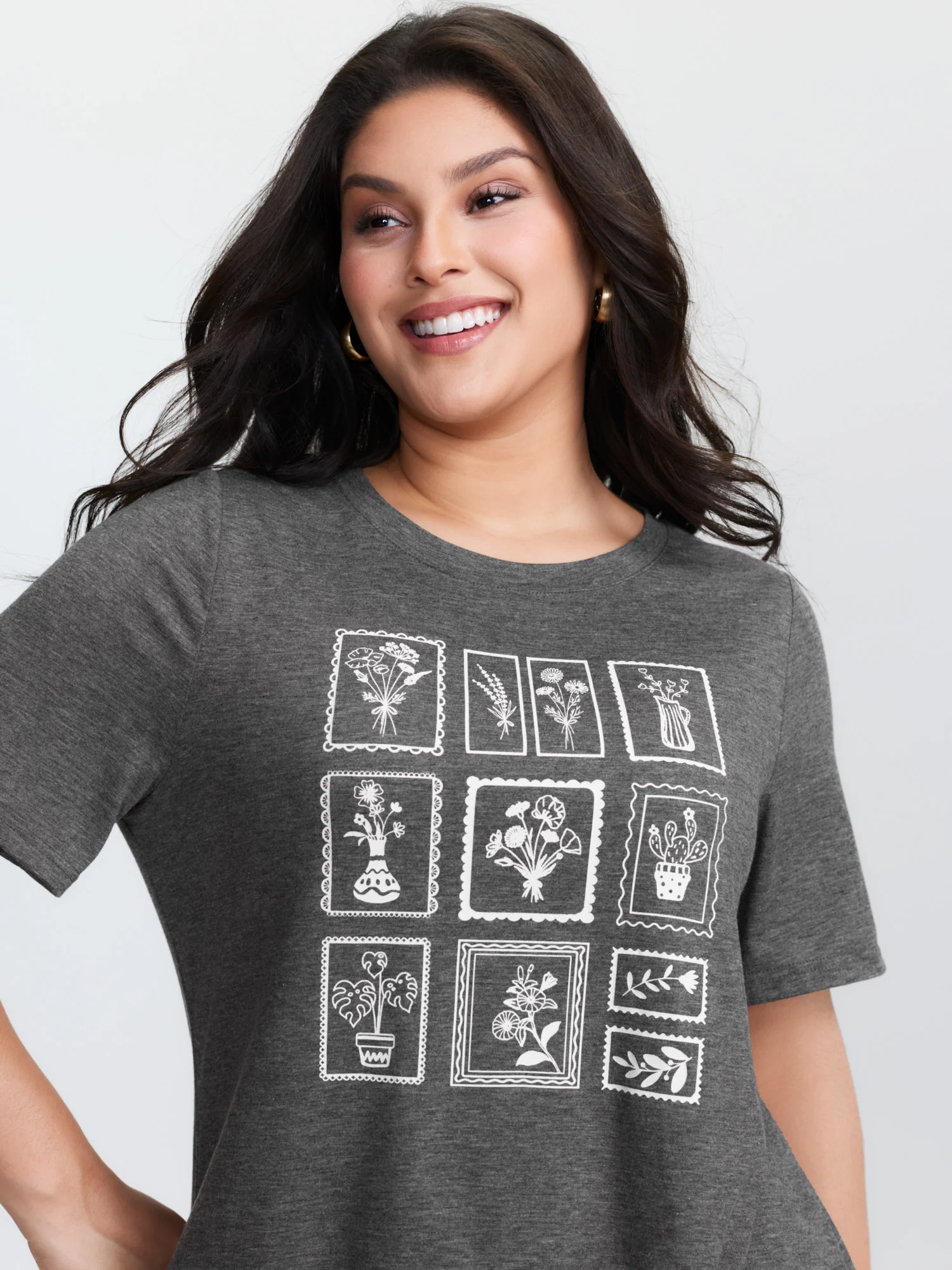 Supersoft Printed Collage Round Neck T-Shirt - Image 2