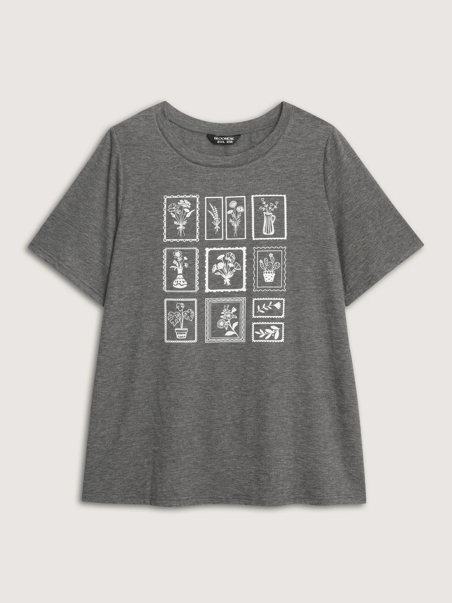 Supersoft Printed Collage Round Neck T-Shirt - Image 7
