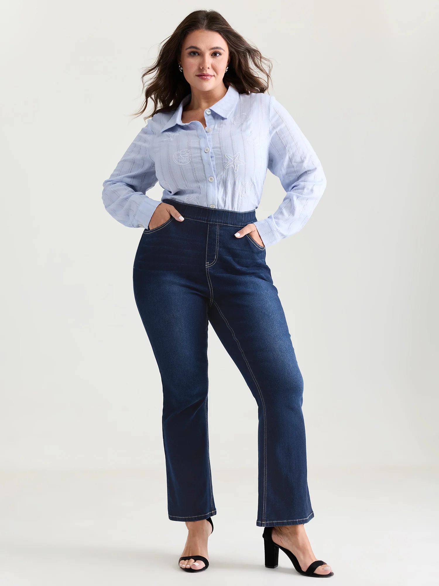 Pull-On Supersoft Flare Jeans