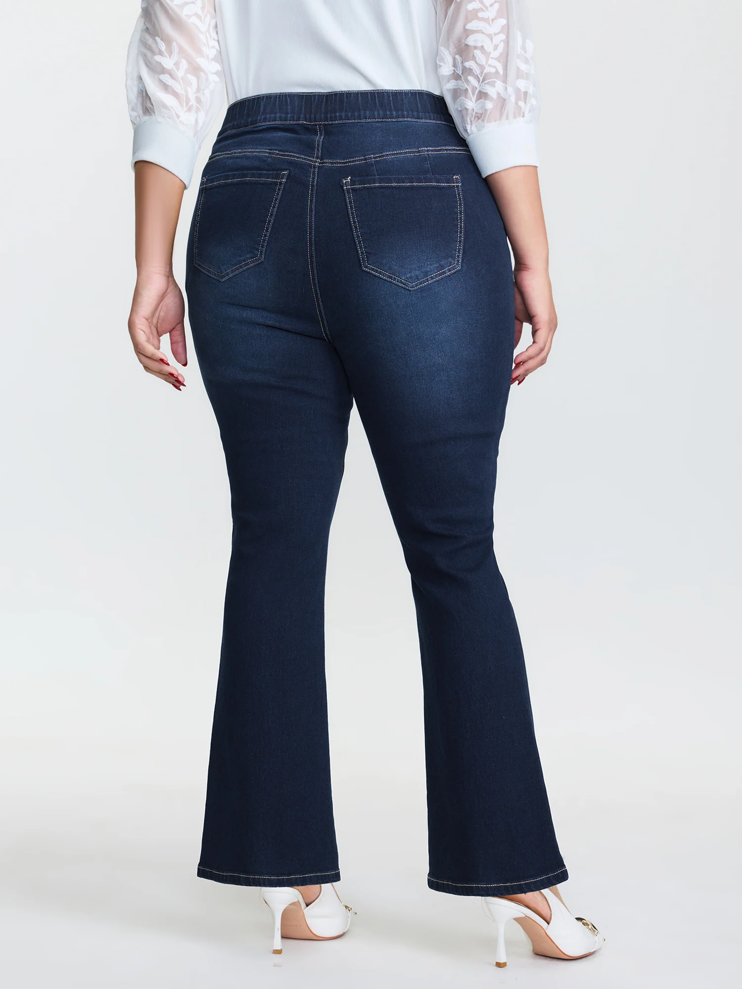 Pull-On Supersoft Flare Jeans - Image 6