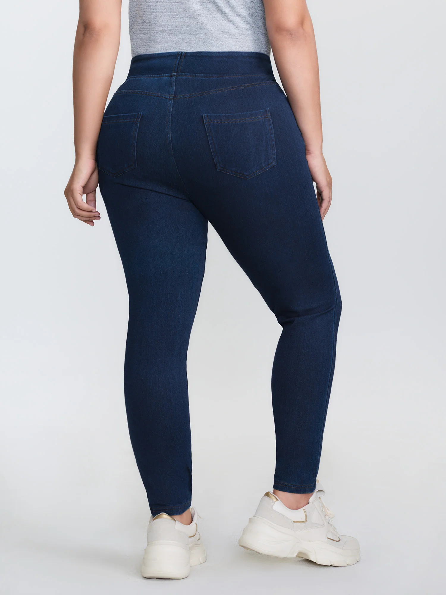 Supersoft Pull-On Wide Waistband Jeans - Image 2