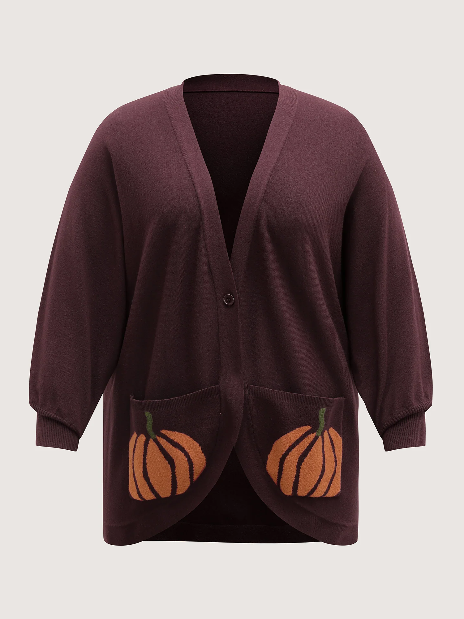 Supersoft Pumpkin Pockets Supersoft Curvy Hem Cardigan - Image 7
