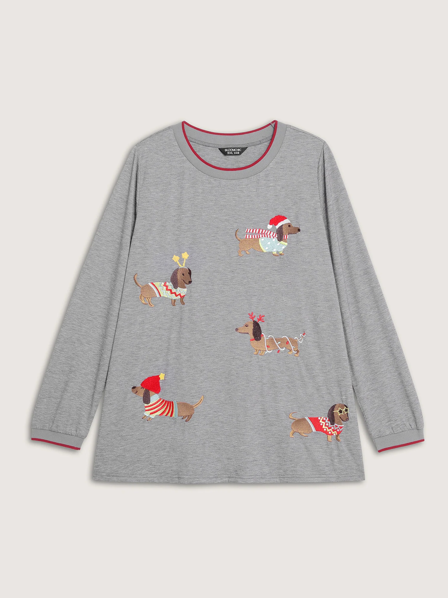 Supersoft Puppy Embroidery Contrast T-Shirt - Image 15