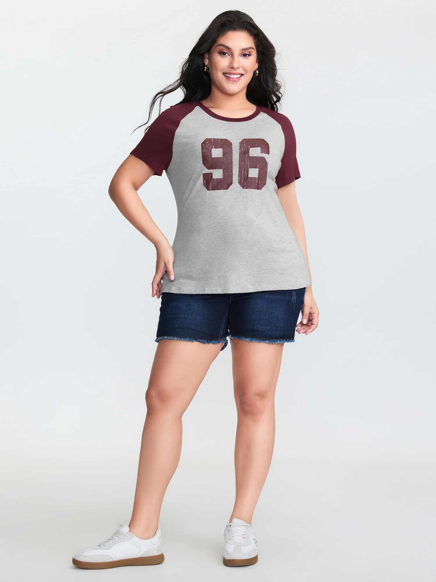 Supersoft Raglan Sleeve Printed T-Shirt - Image 3