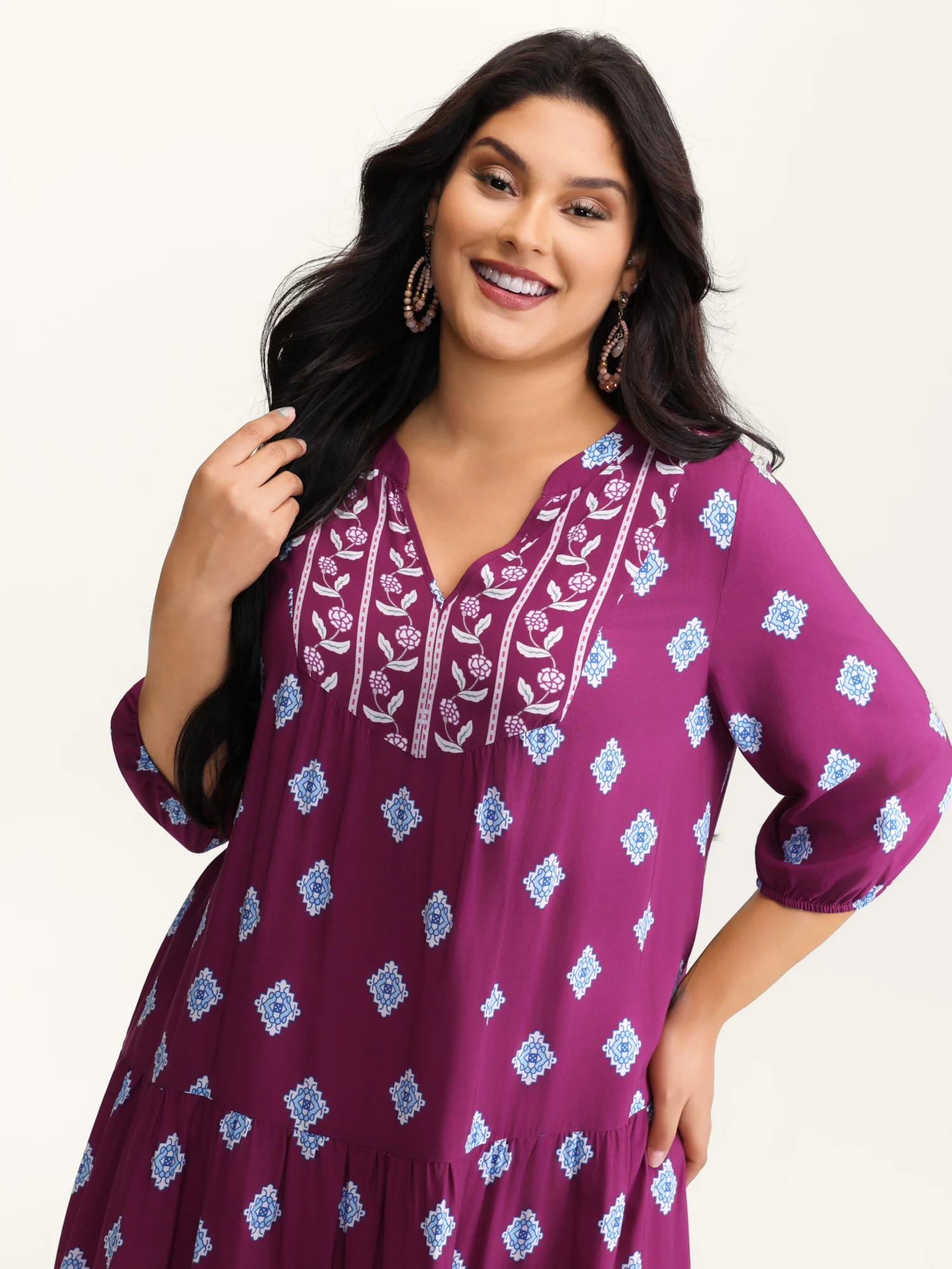 Supersoft Rayon Boho Print Maxi Dress - Image 2