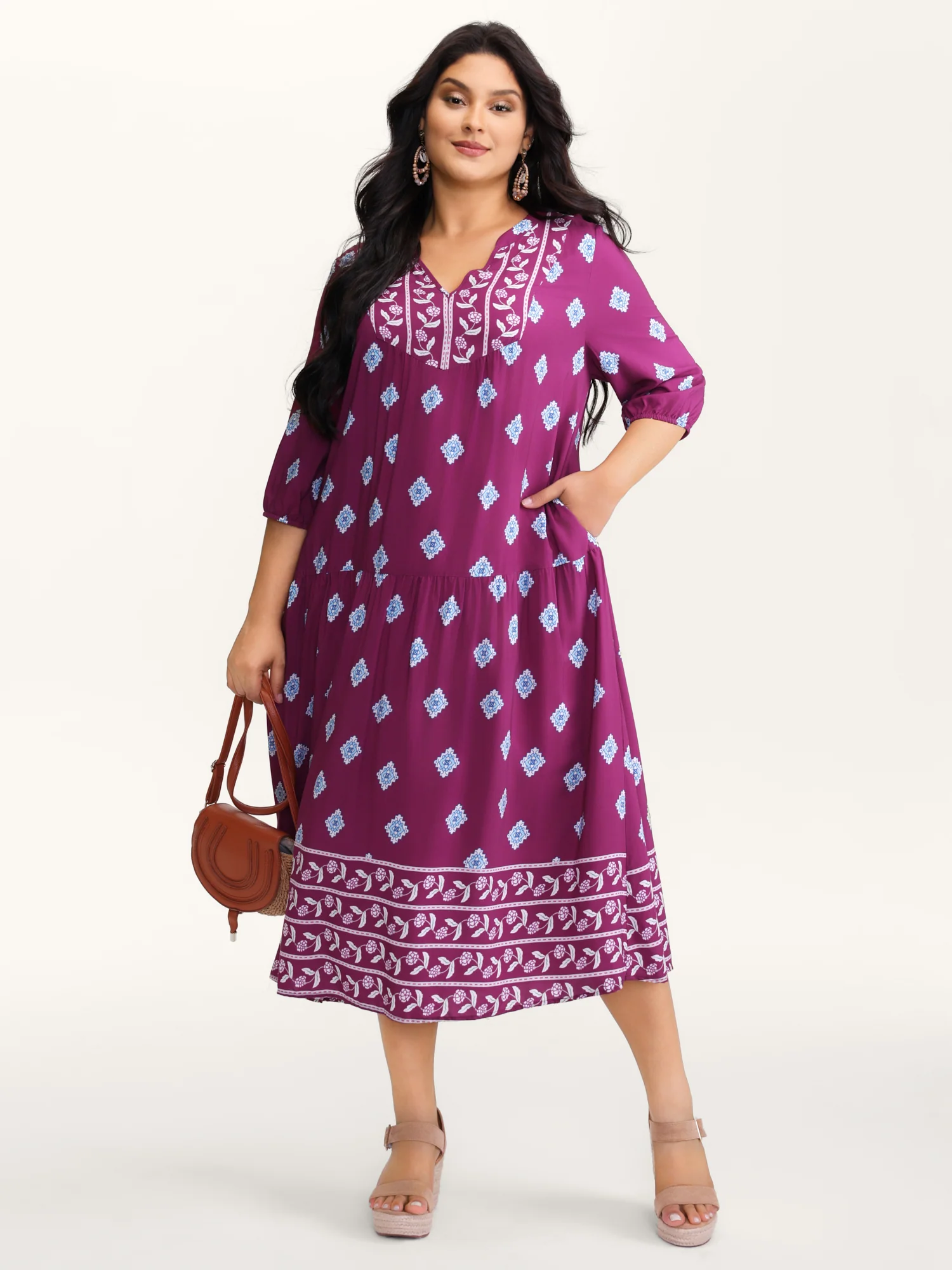 Supersoft Rayon Boho Print Maxi Dress - Image 3