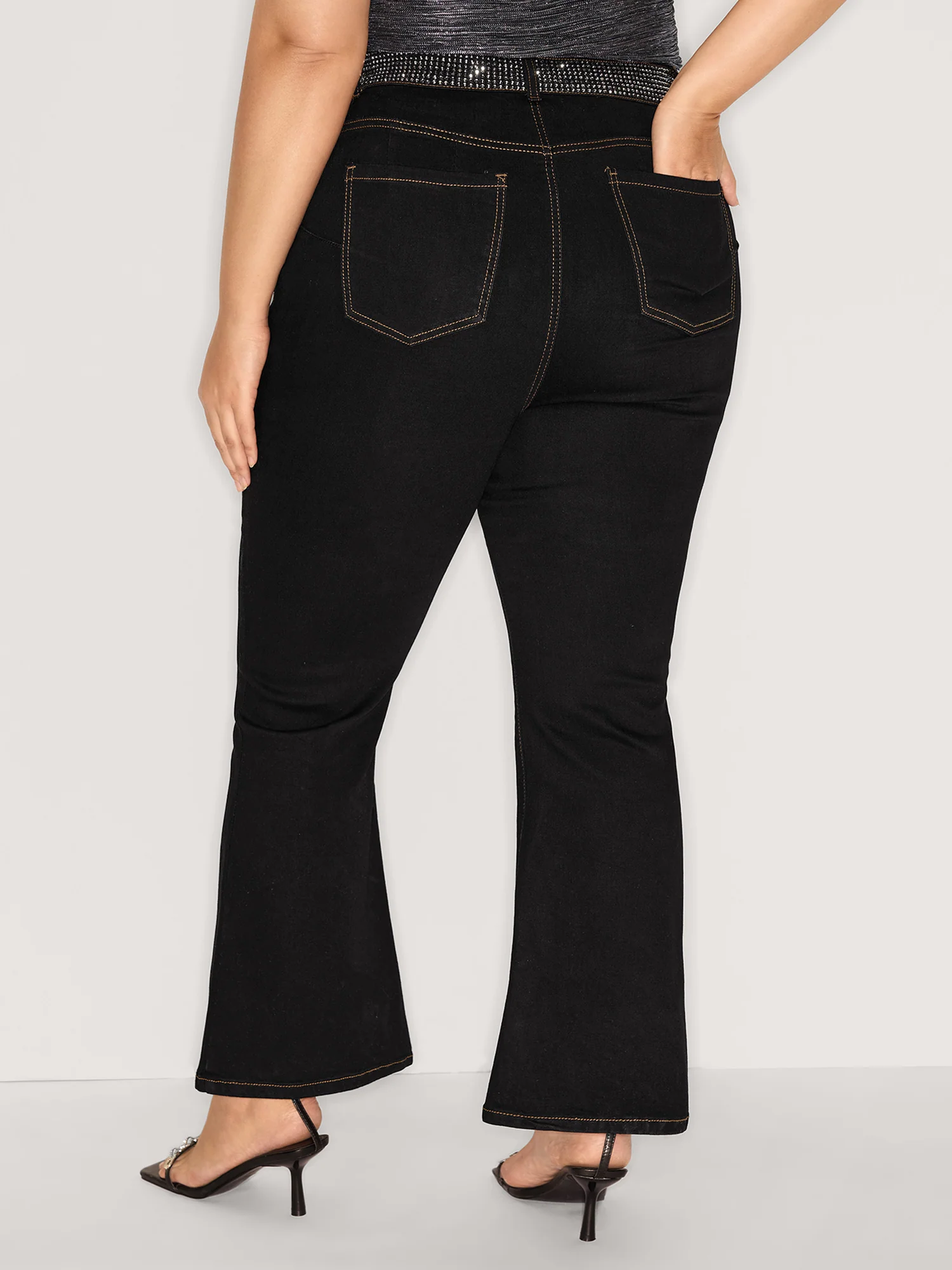Supersoft Rhinestone Detail Bootcut Jeans - Image 5