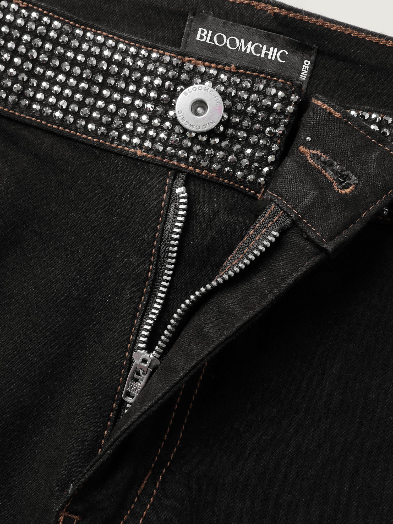 Supersoft Rhinestone Detail Bootcut Jeans - Image 6
