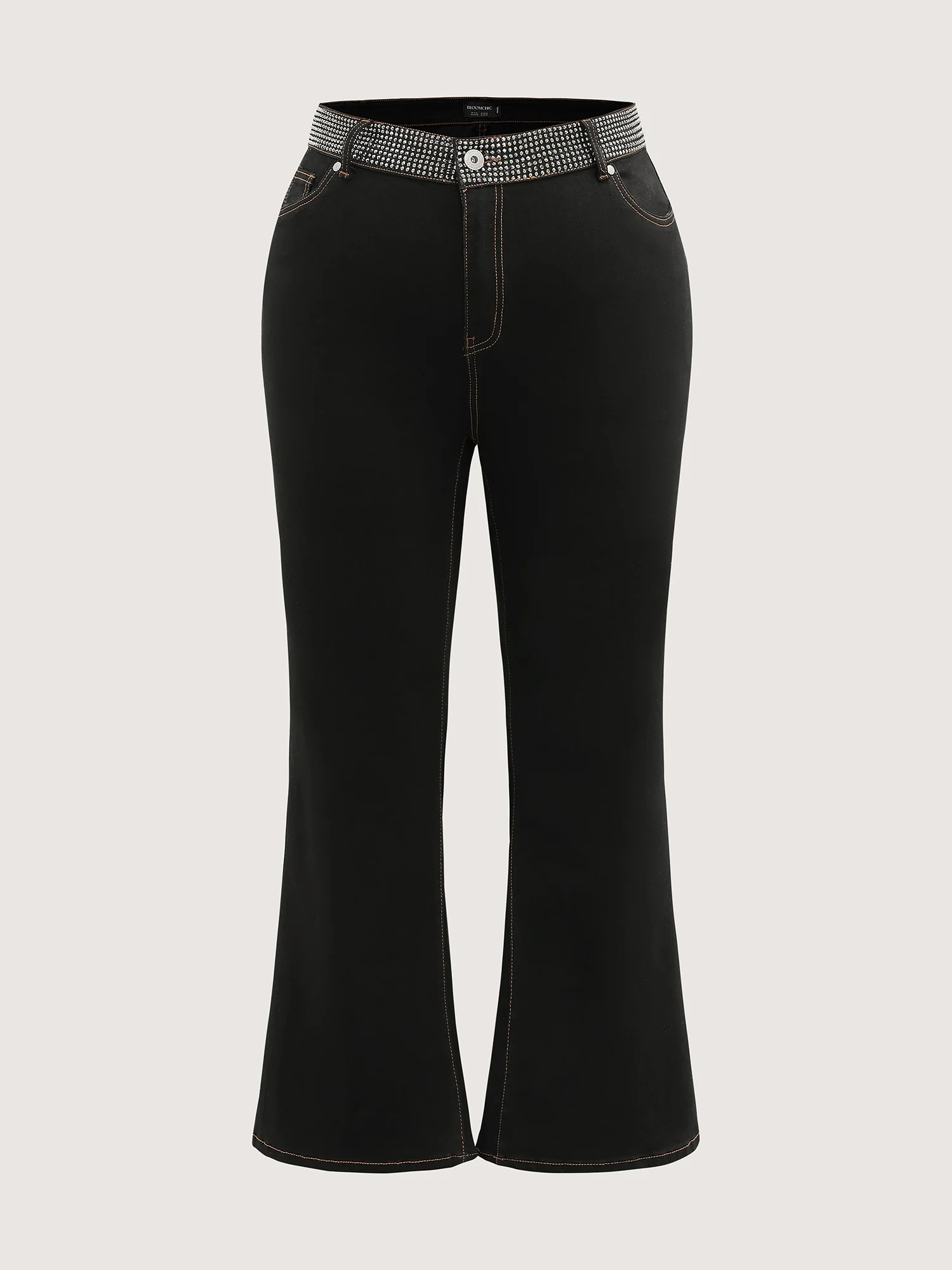 Supersoft Rhinestone Detail Bootcut Jeans - Image 8