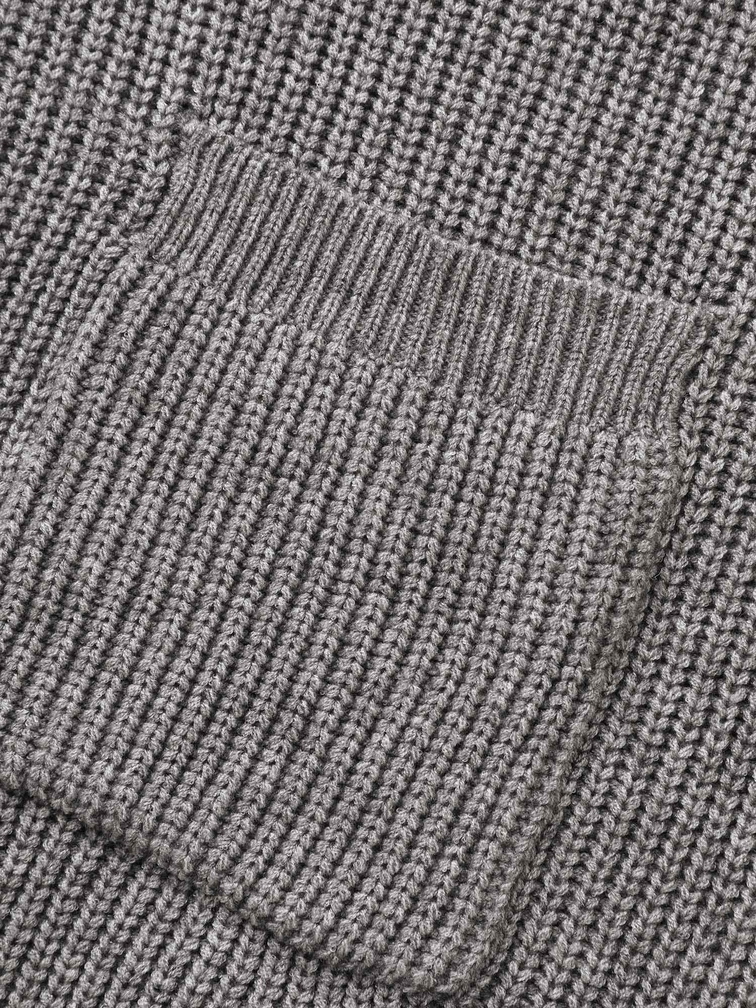 Supersoft Ribbed Drop Shoulder Wool Cardigan - Image 6