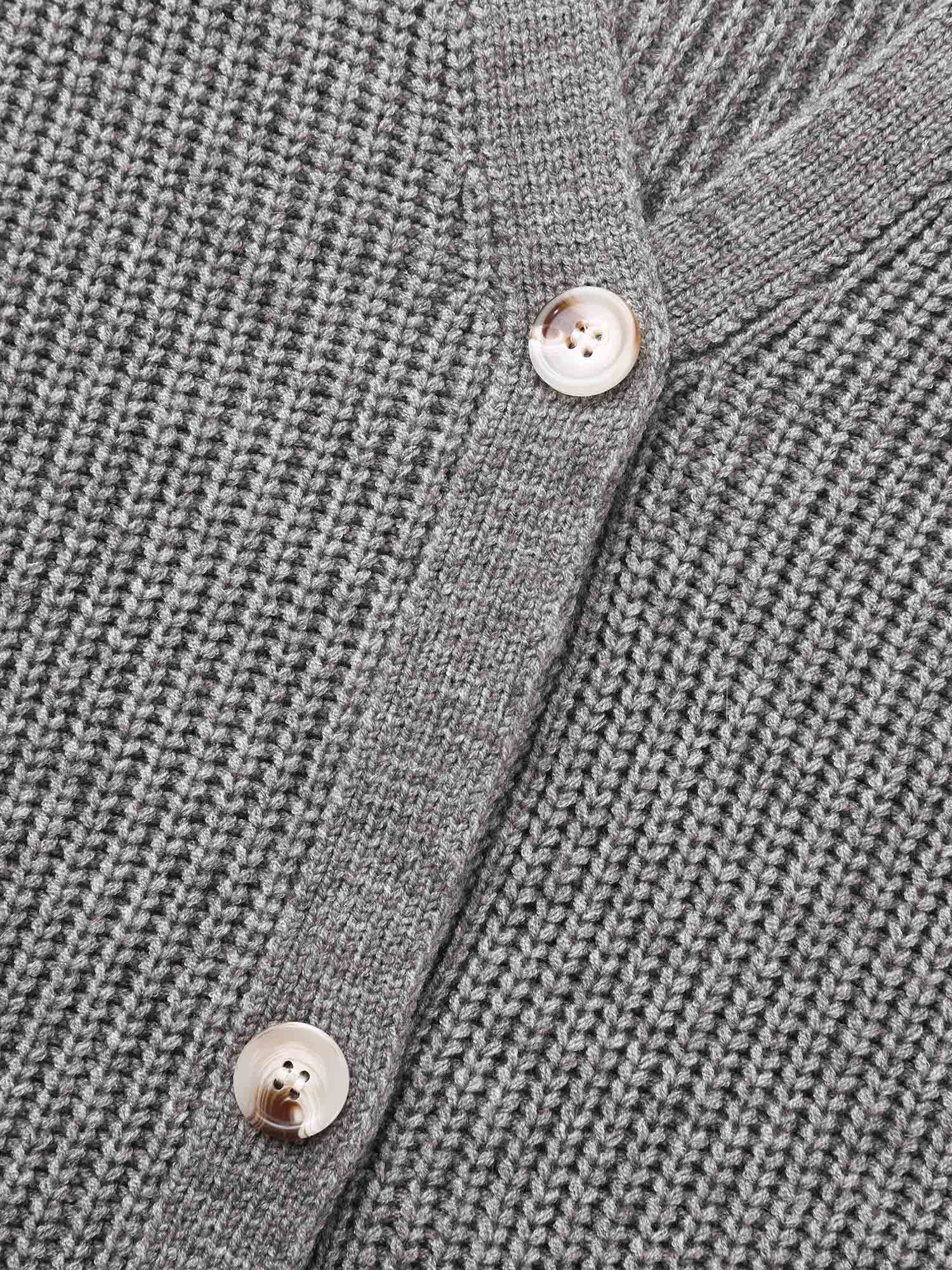 Supersoft Ribbed Drop Shoulder Wool Cardigan - Image 7