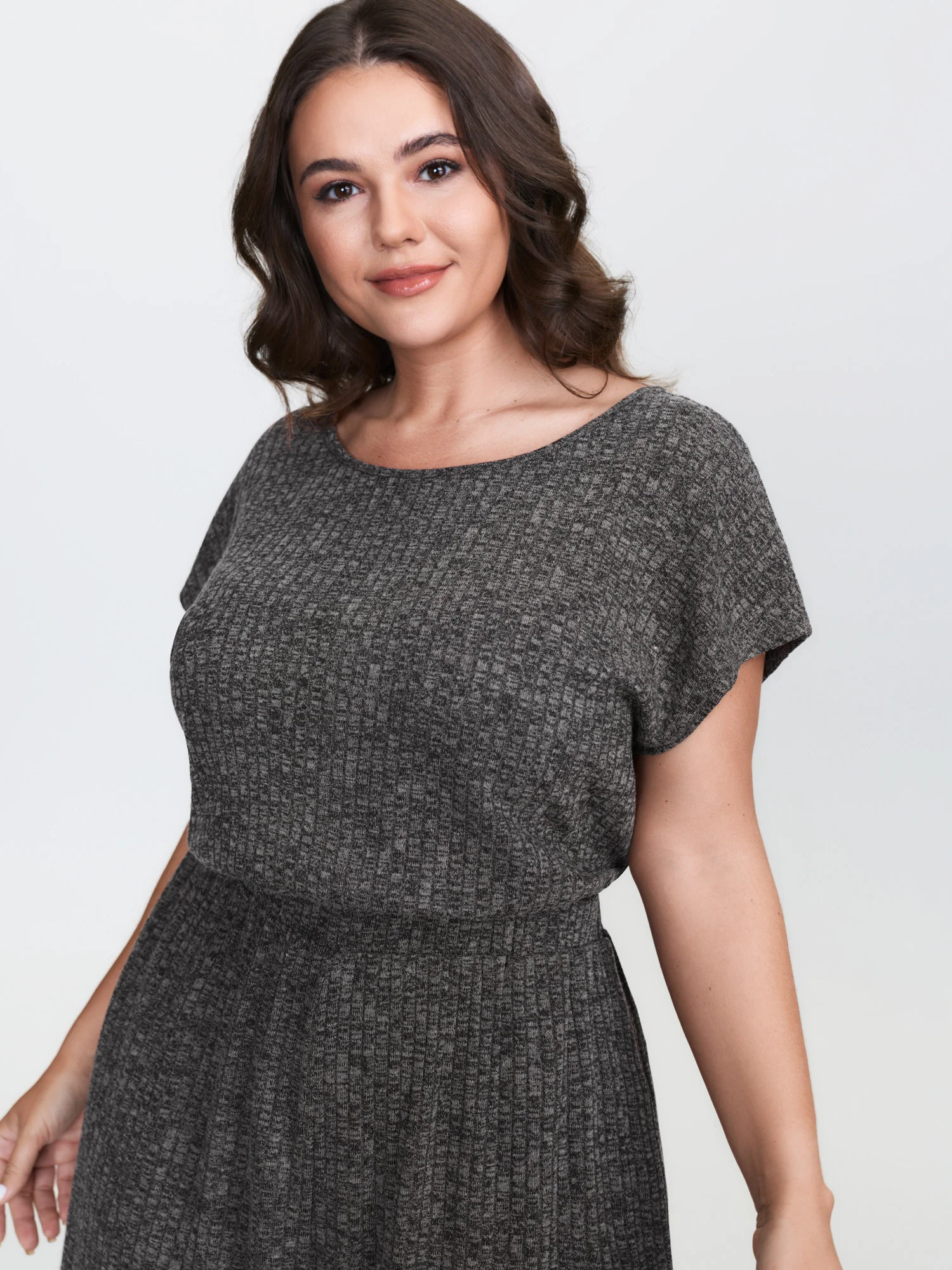 Supersoft Ribbed Pockets Back-Tie Lounge Jumpsuit - Image 3