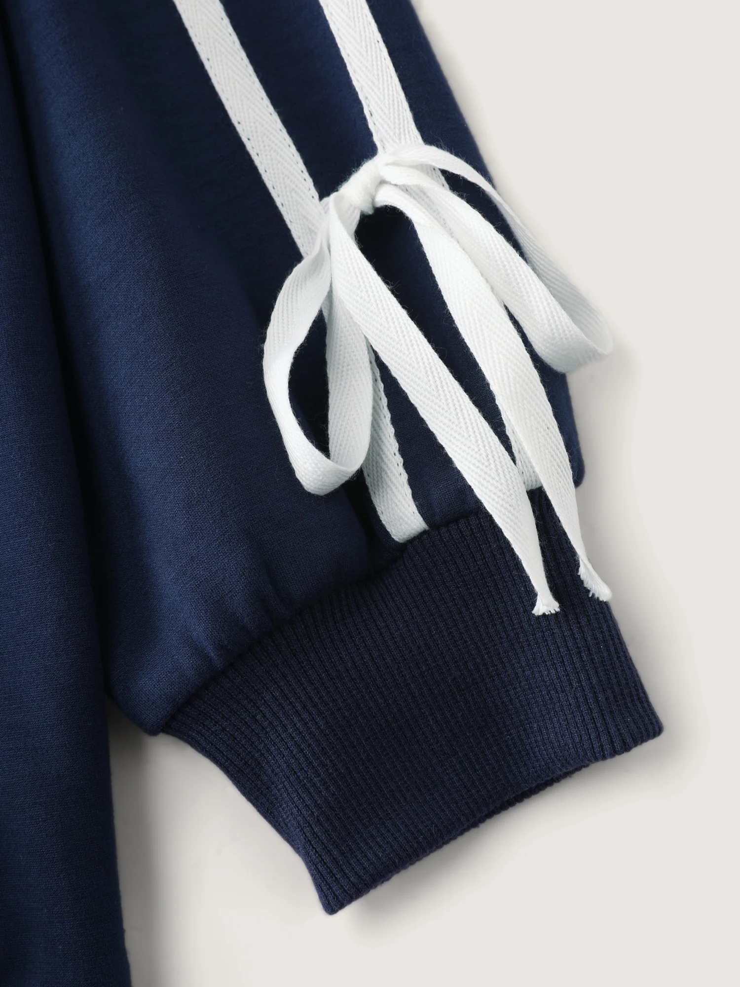Supersoft Ribbon Detail Contrast Sweatshirt - Image 6