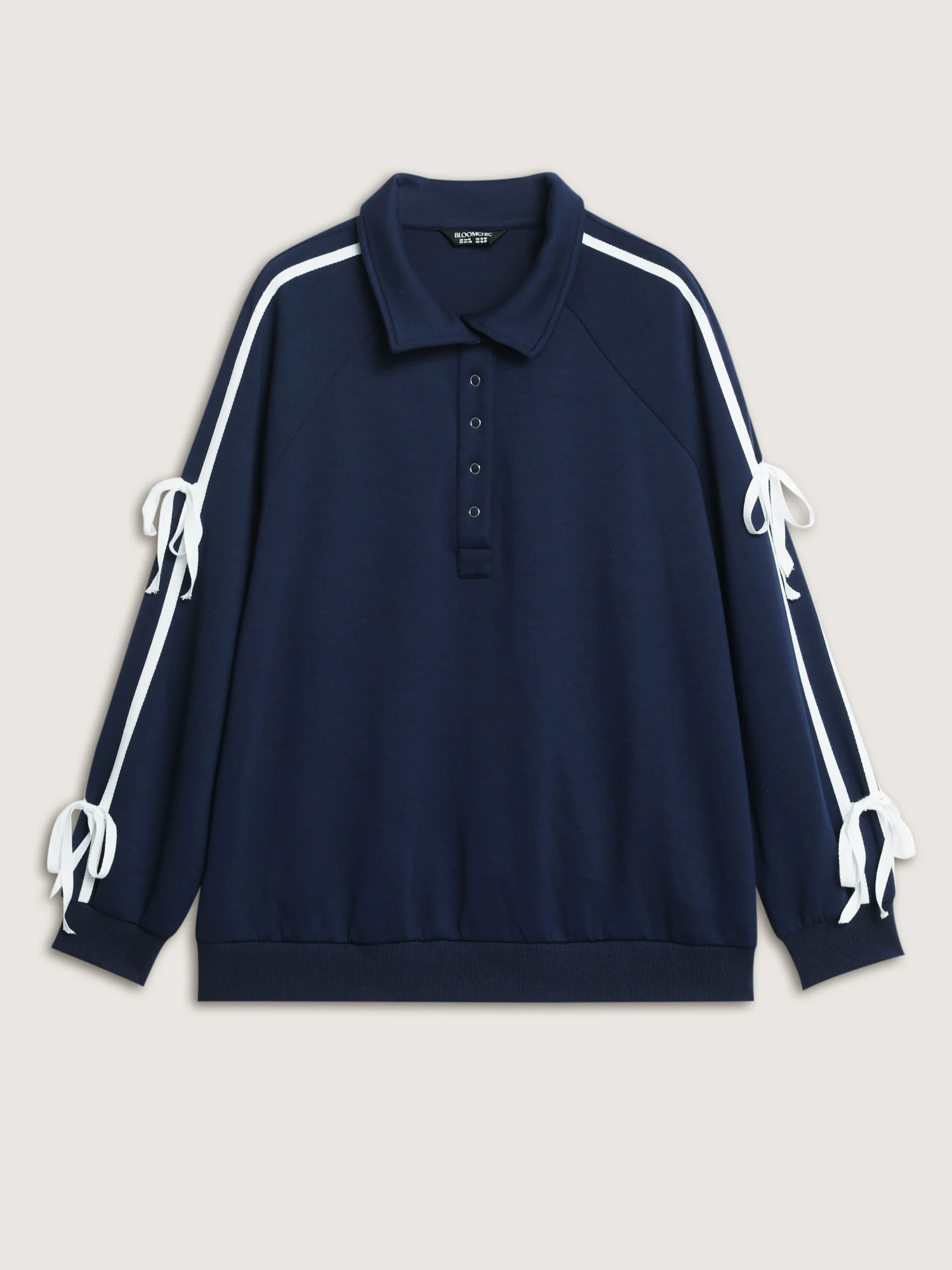 Supersoft Ribbon Detail Contrast Sweatshirt - Image 7