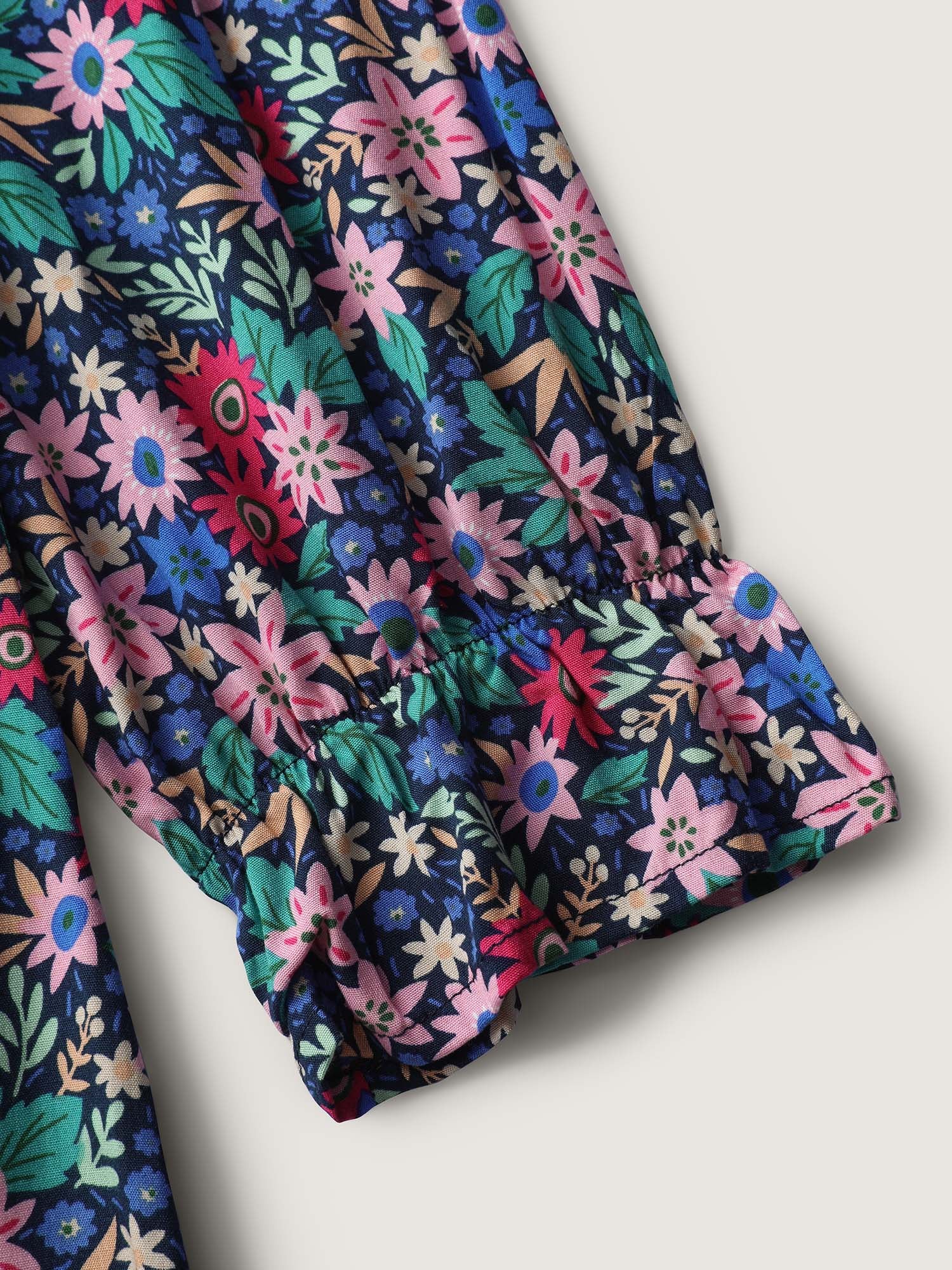 Supersoft Ribbon Floral Print Midi Dress - Image 7