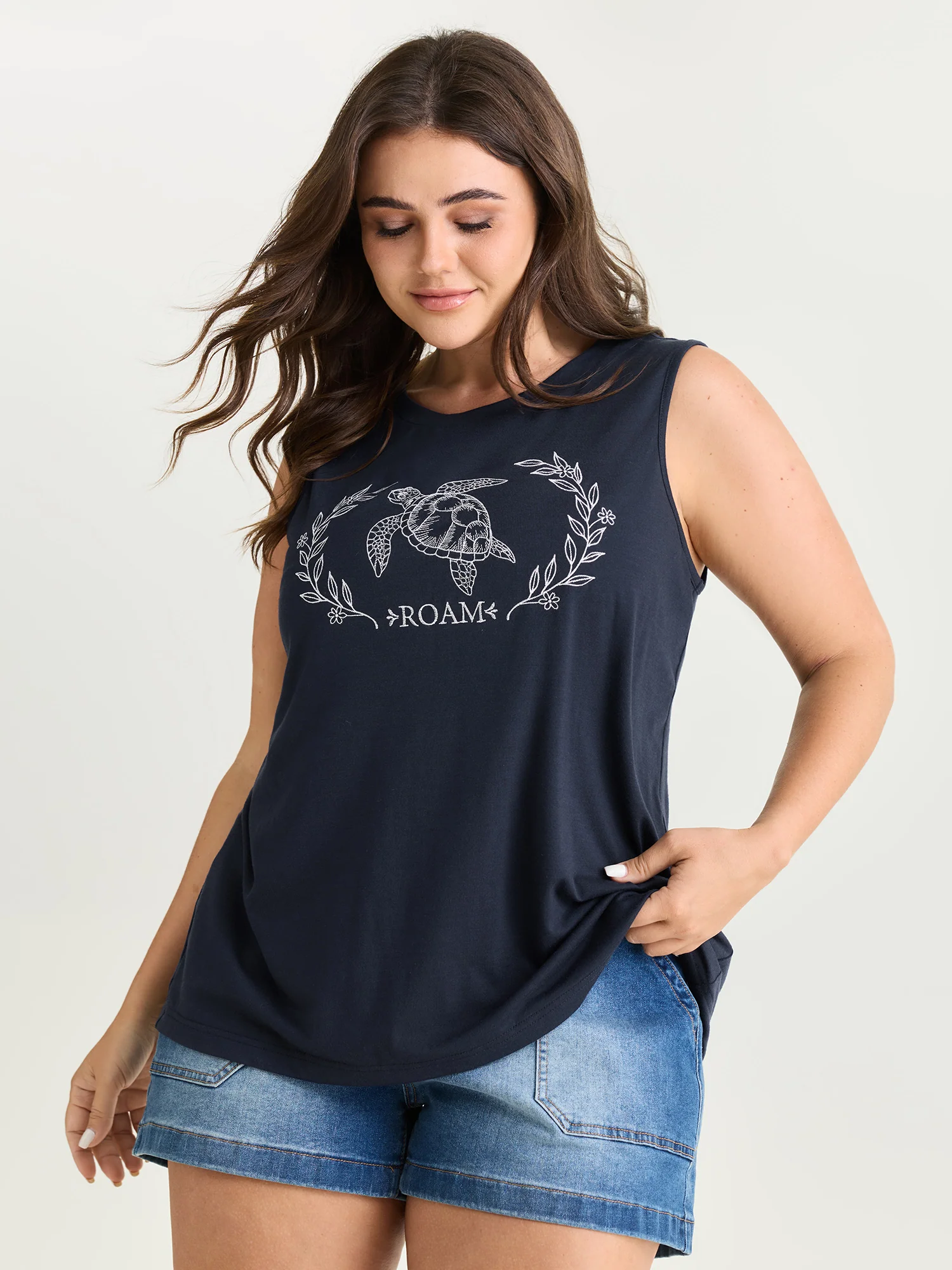 Supersoft Roam Freely Round Neck Tank Top - Image 4
