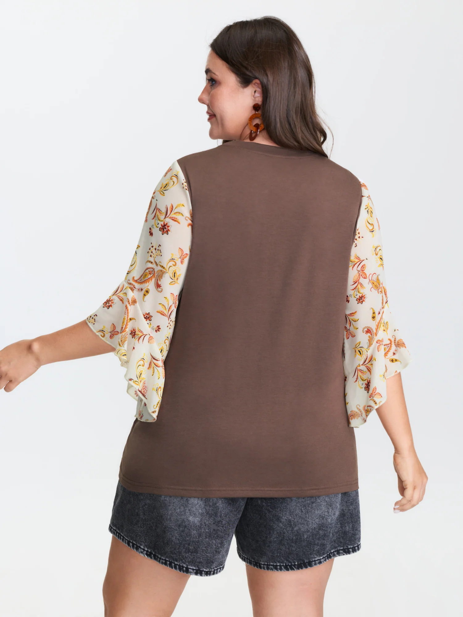 Supersoft Romantic Color Contrast T-Shirt - Image 4