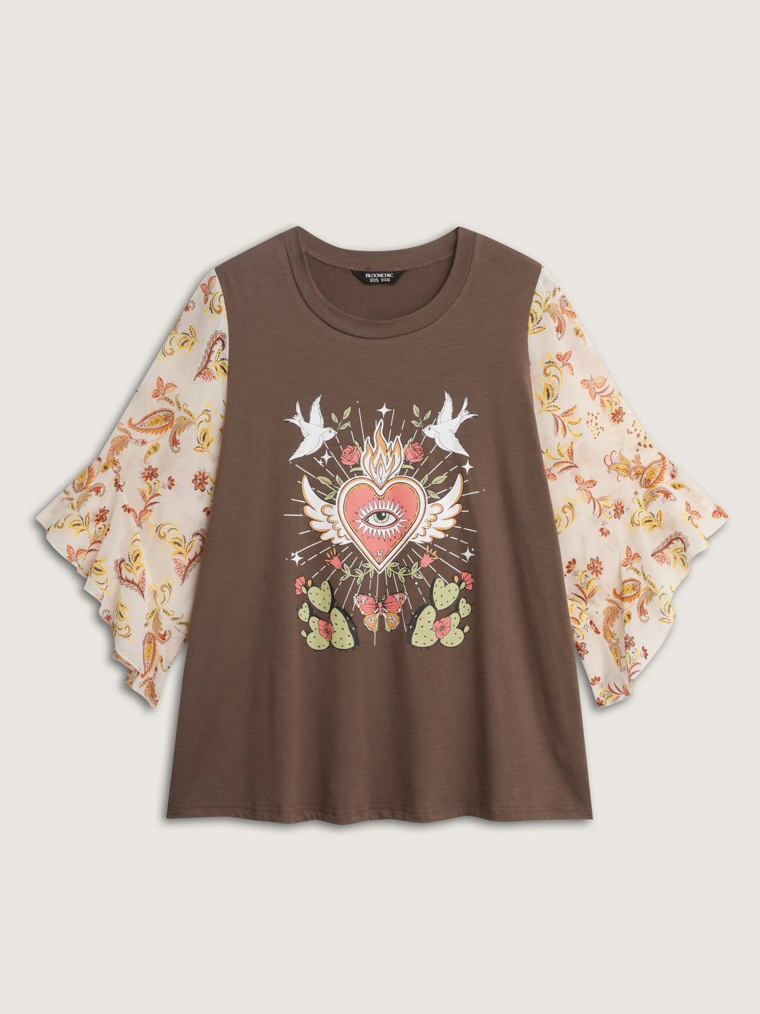 Supersoft Romantic Color Contrast T-Shirt - Image 7