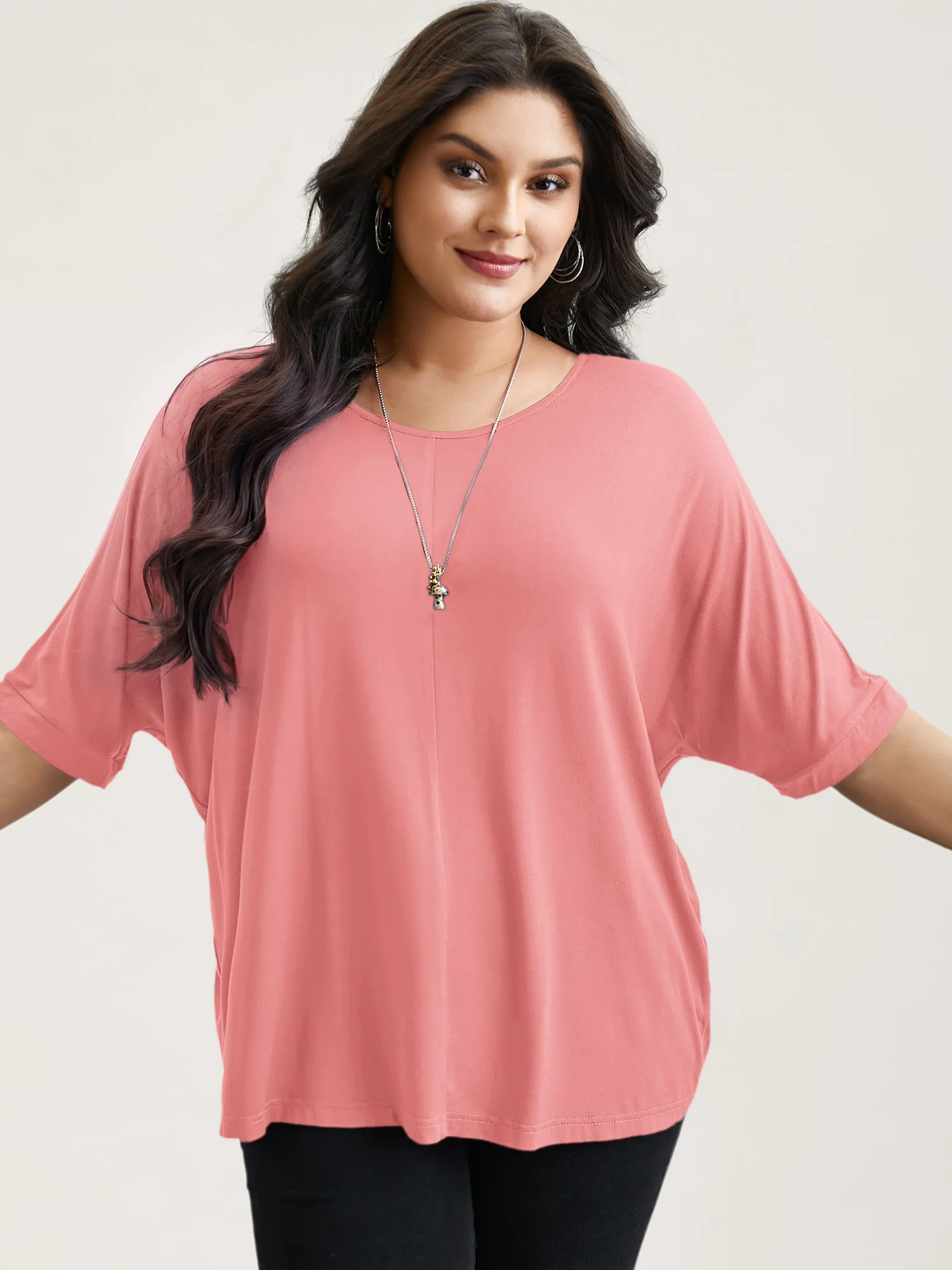 Supersoft Round Neck Plain T-Shirt - Image 16