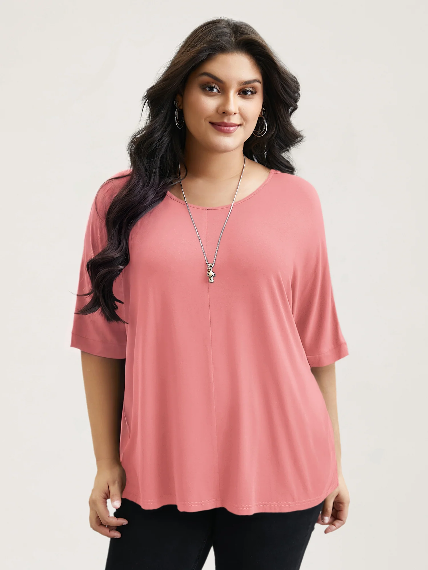 Supersoft Round Neck Plain T-Shirt - Image 17