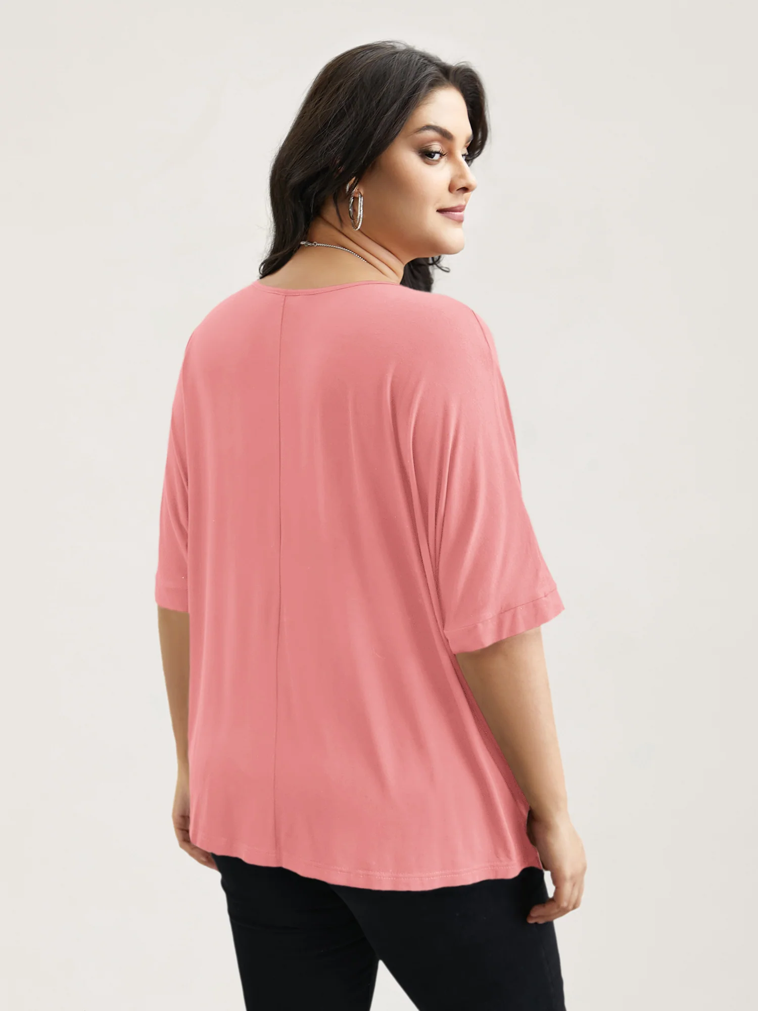 Supersoft Round Neck Plain T-Shirt - Image 19