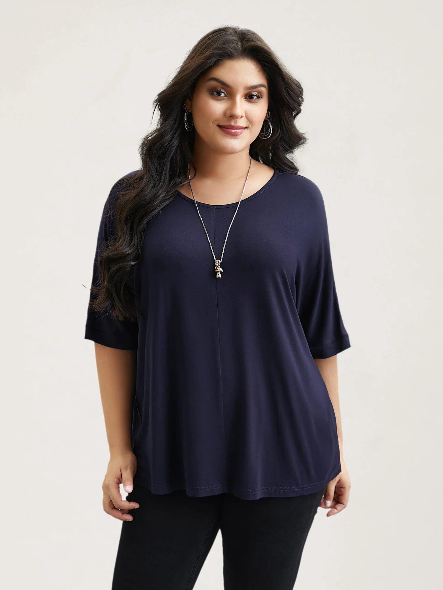 Supersoft Round Neck Plain T-Shirt - Image 22