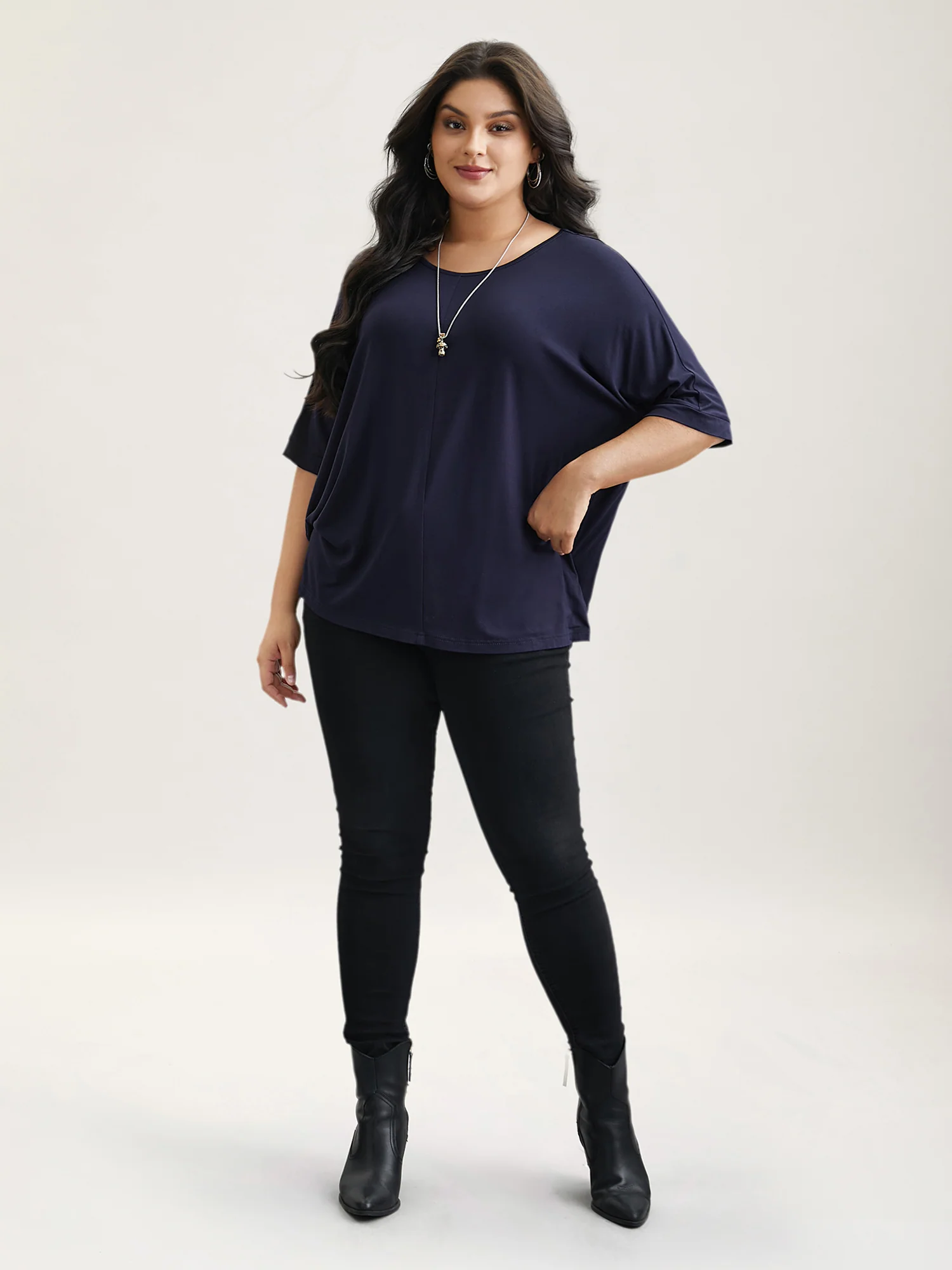 Supersoft Round Neck Plain T-Shirt - Image 23