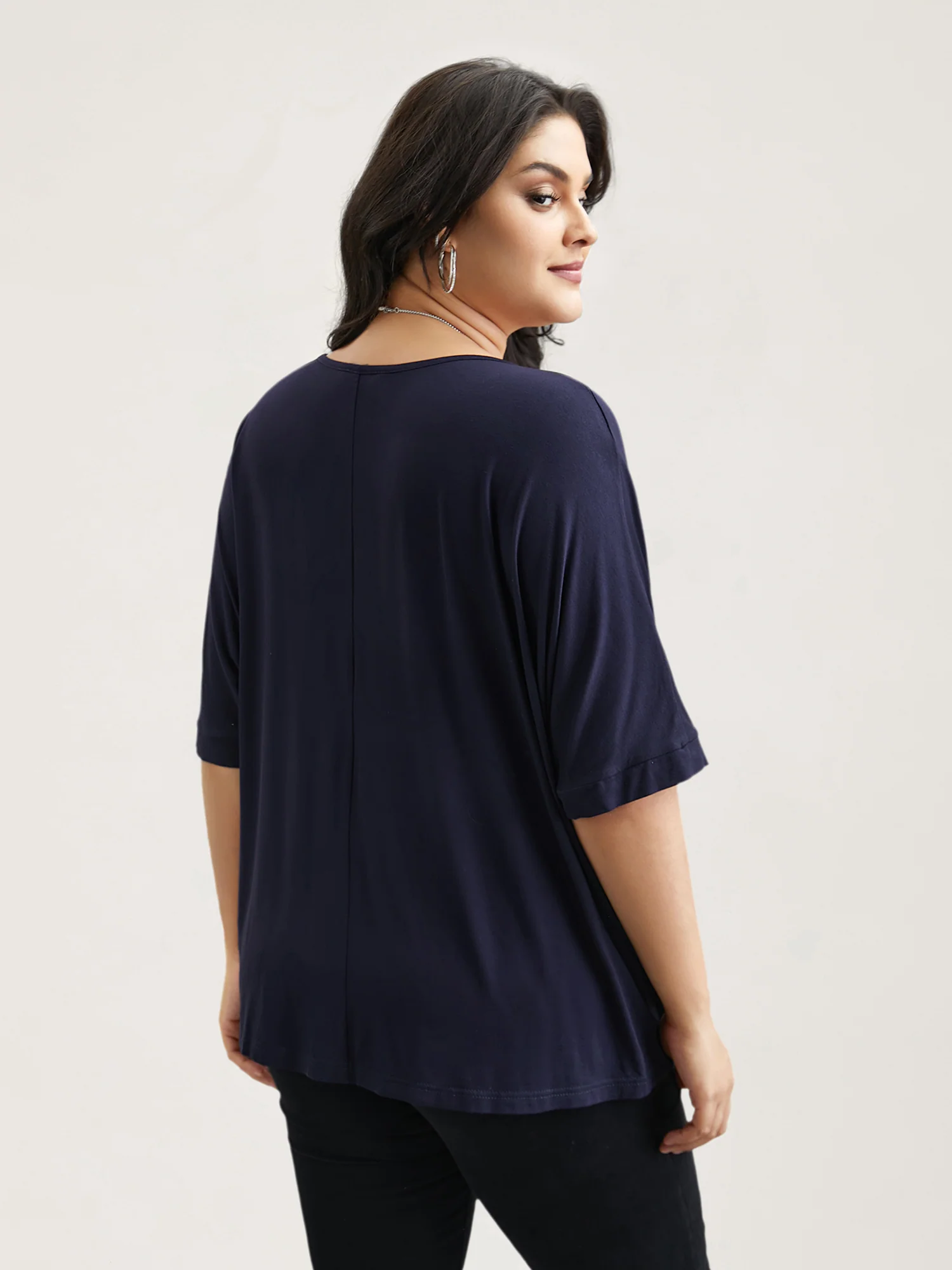 Supersoft Round Neck Plain T-Shirt - Image 25