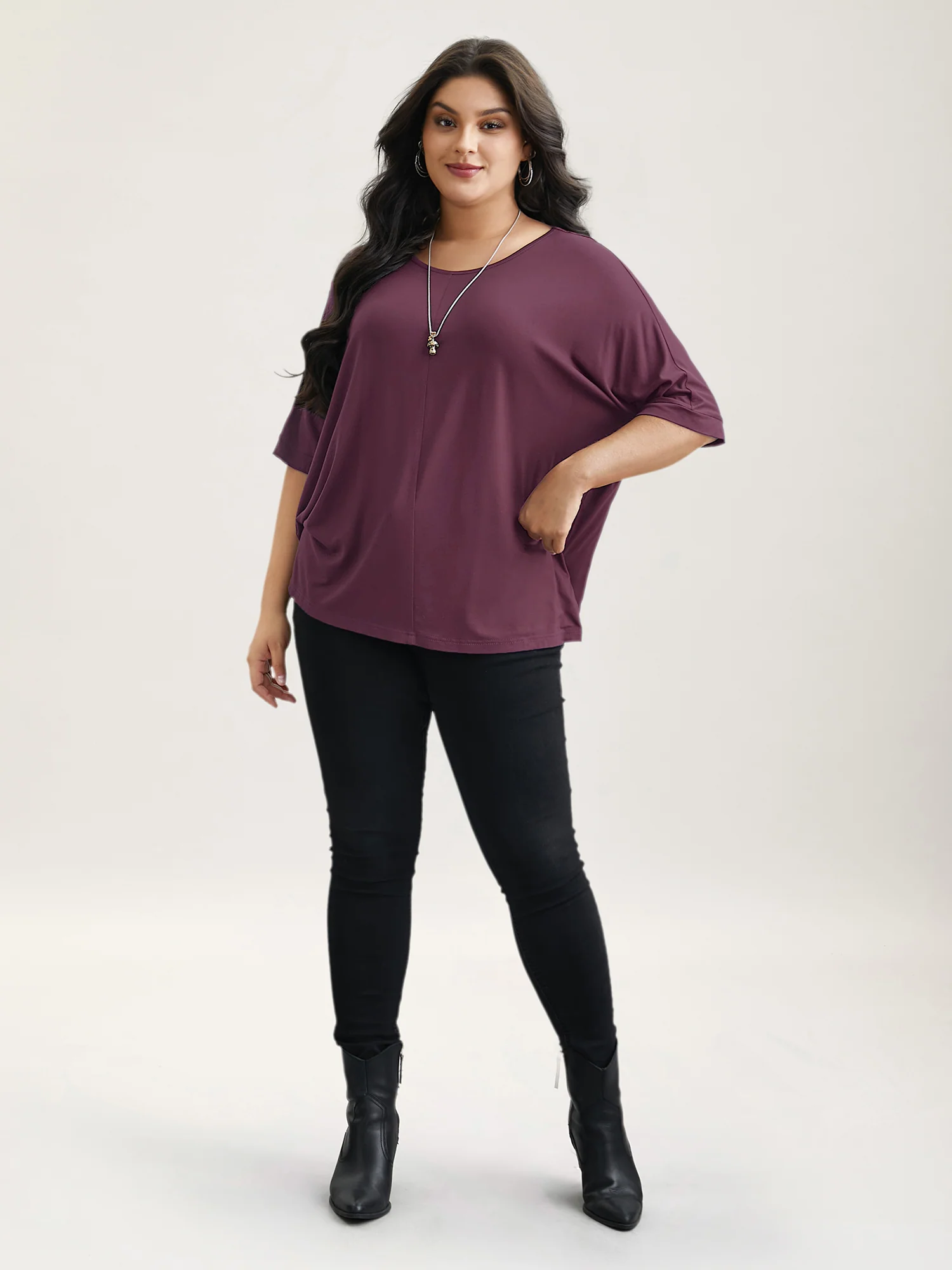 Supersoft Round Neck Plain T-Shirt - Image 3