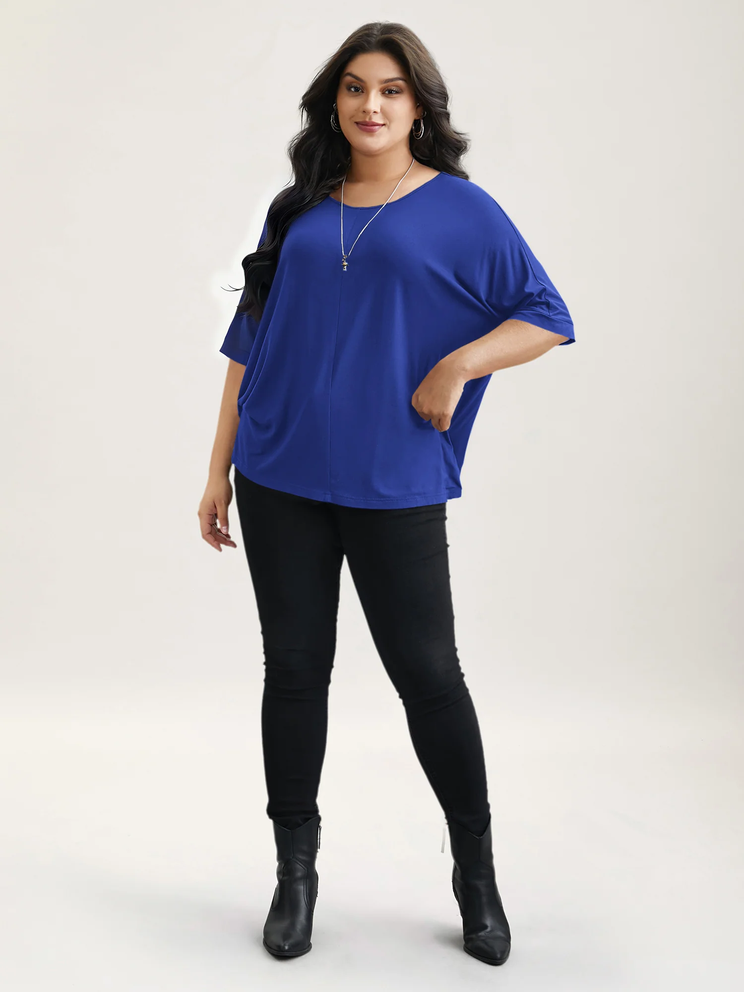 Supersoft Round Neck Plain T-Shirt - Image 31