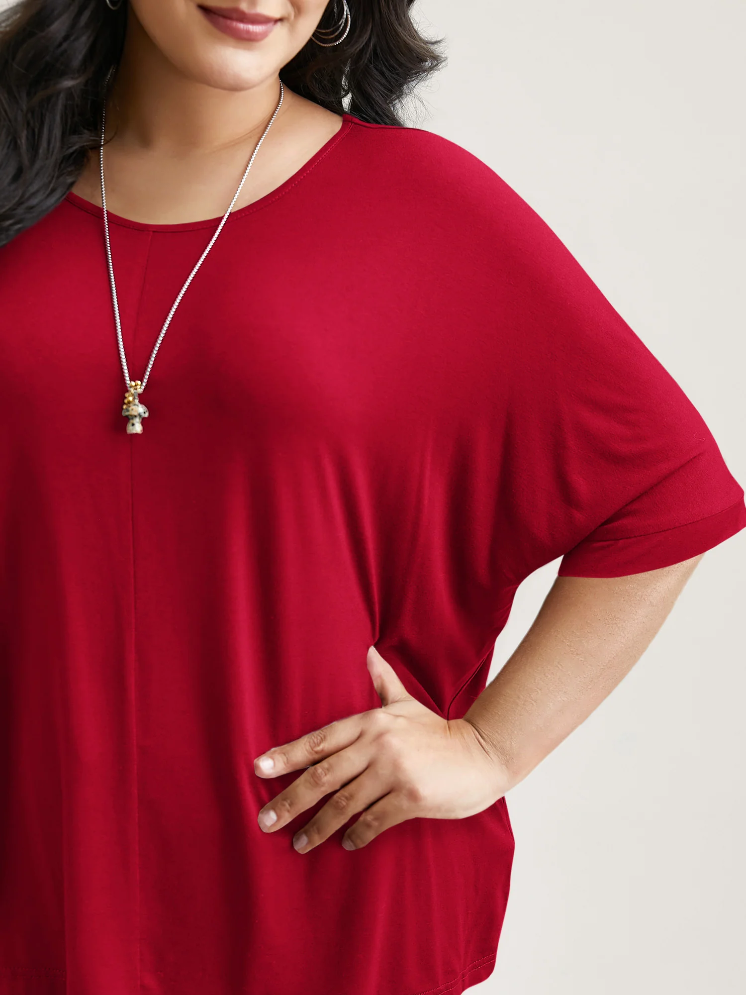Supersoft Round Neck Plain T-Shirt - Image 42