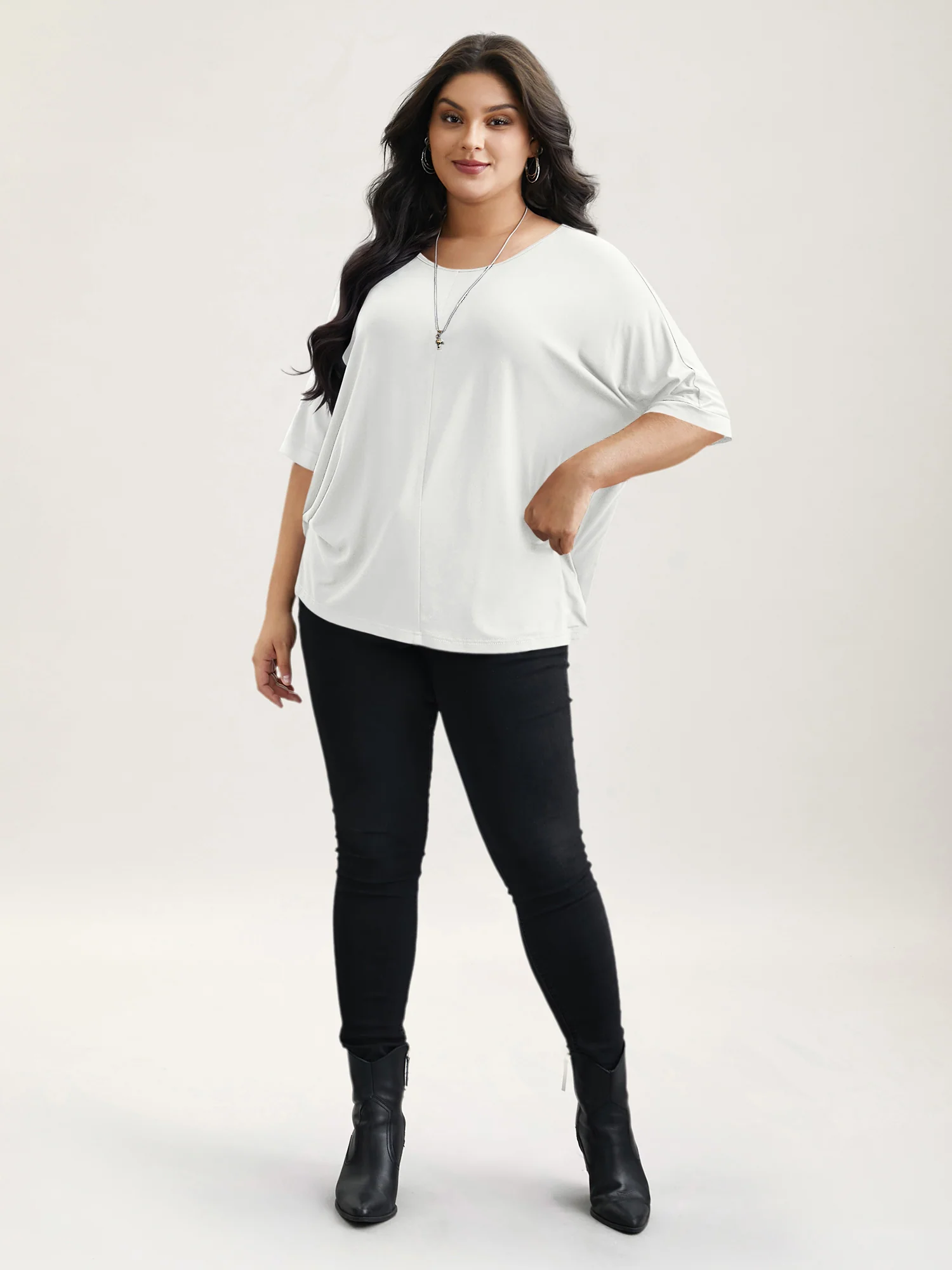 Supersoft Round Neck Plain T-Shirt - Image 51
