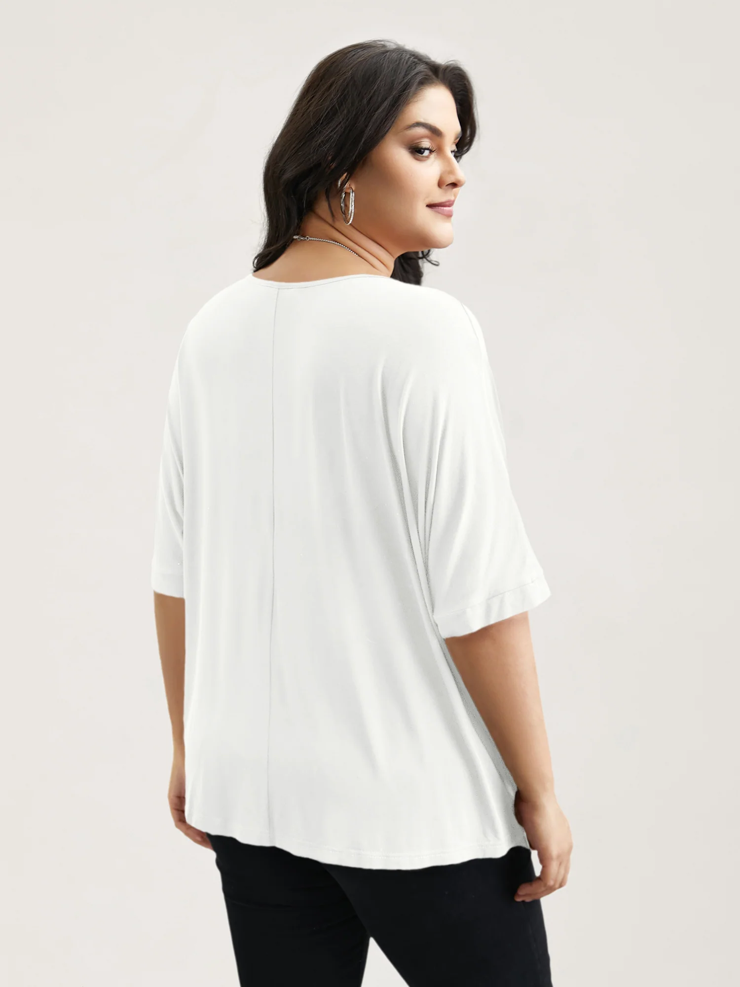 Supersoft Round Neck Plain T-Shirt - Image 52