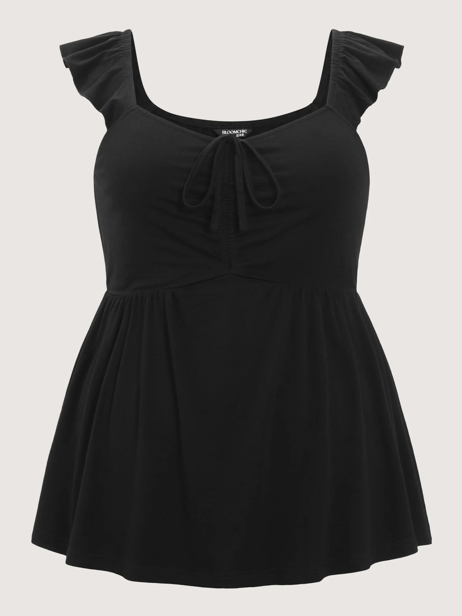 Supersoft Ruched Cinched-Flared Tank Top - Image 6