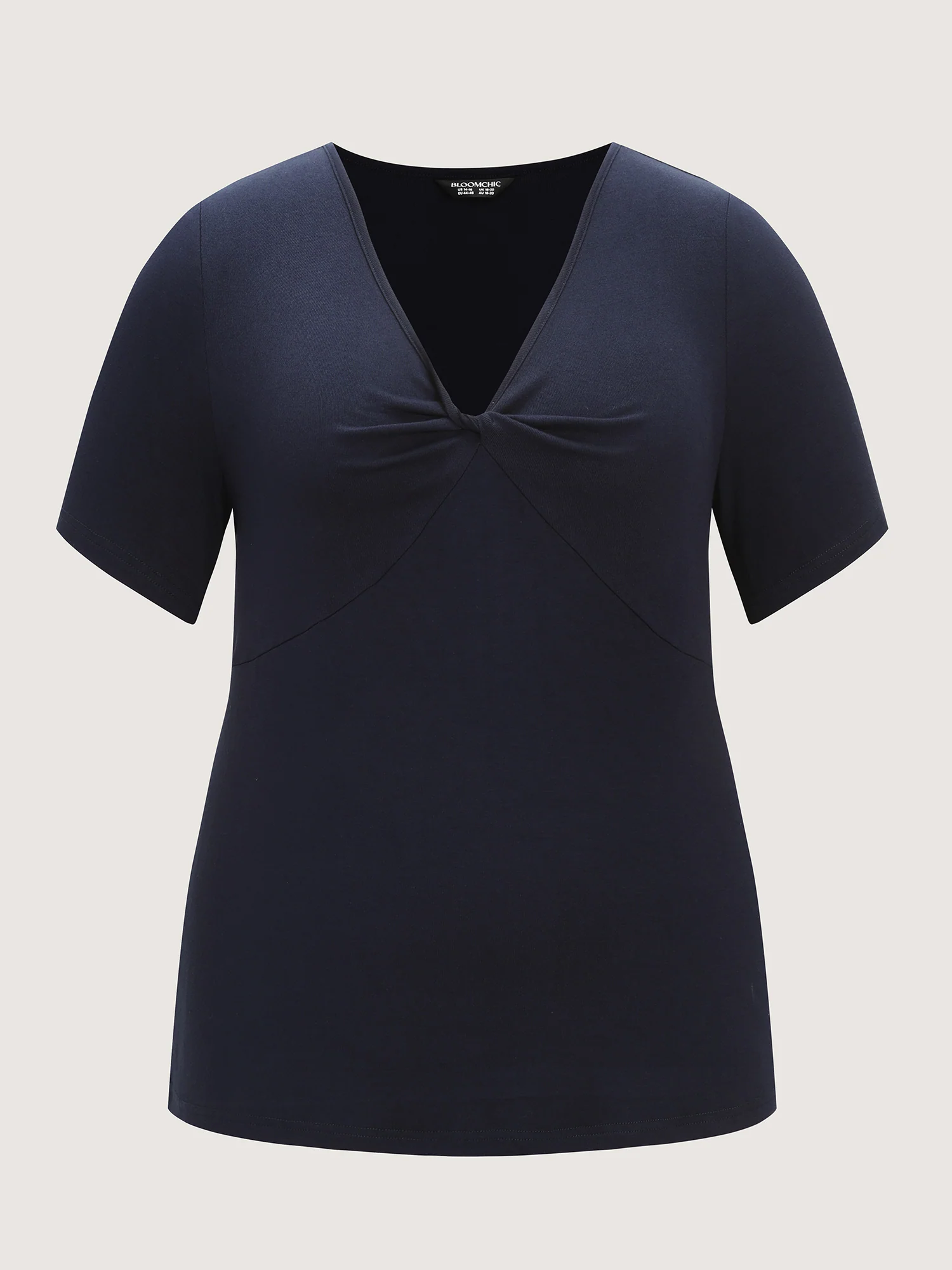 Supersoft Ruched V-Neck T-Shirt - Image 6