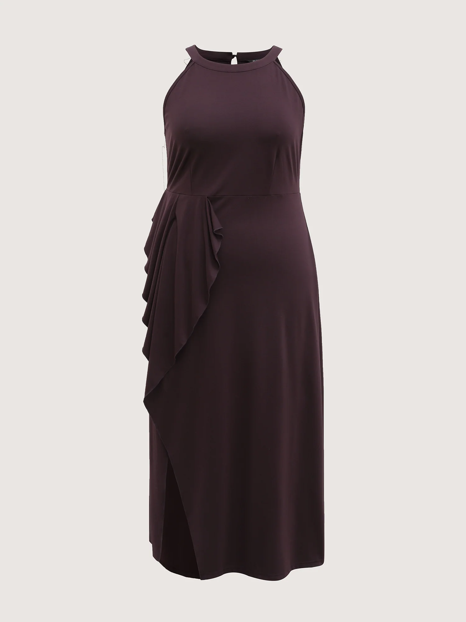 Supersoft Ruffled Asymmetrical Hem Maxi Dress - Image 6
