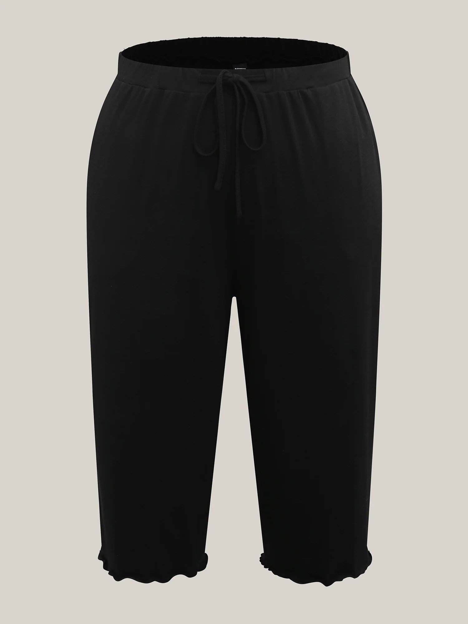 Supersoft Scalloped Hem Straight-Fit Lounge Bottoms - Image 7