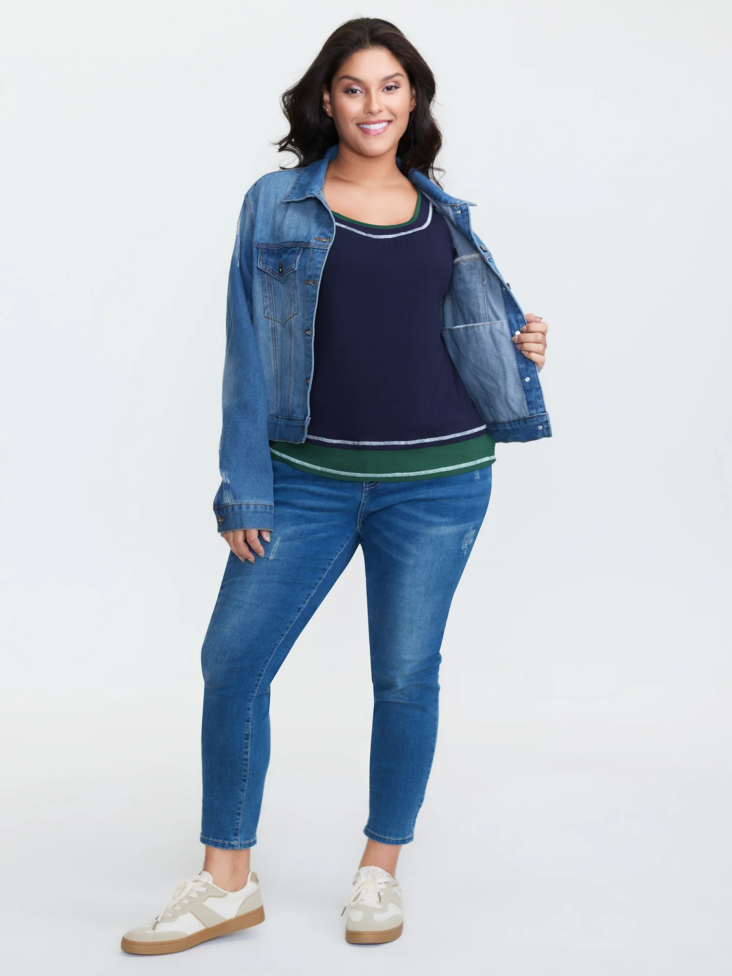Supersoft Scoop Neckline Contrast Tank Top - Image 3
